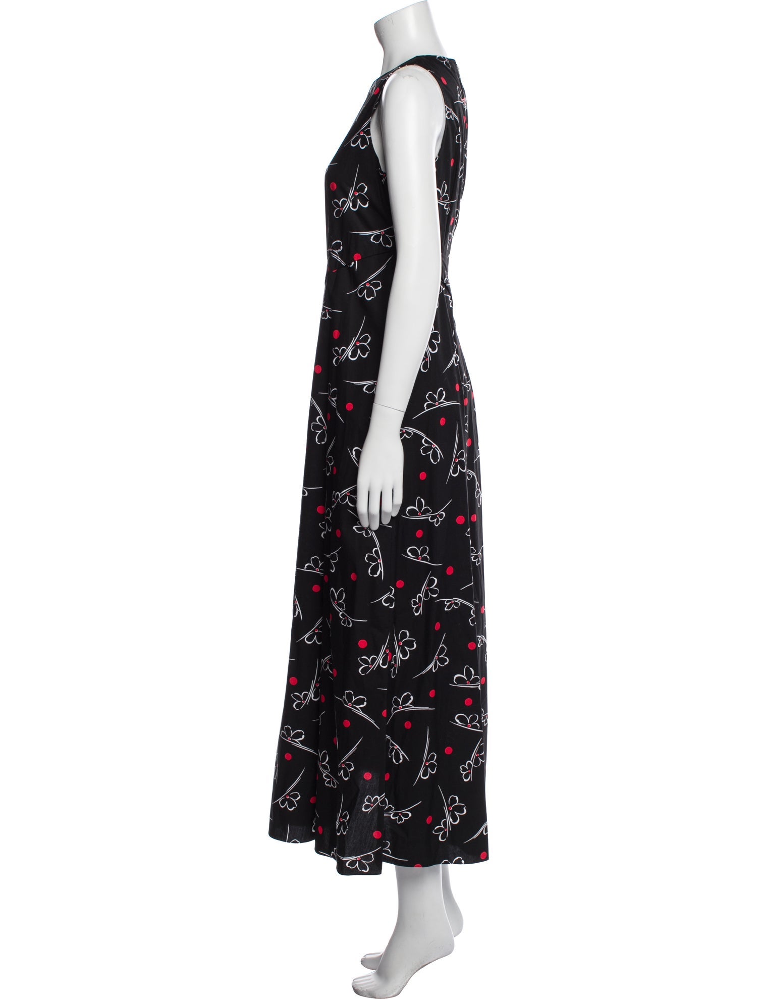 Suno Floral Print Long Dress
