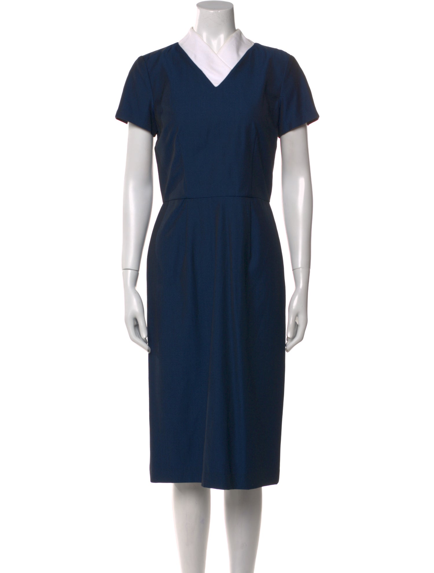 Suno V-Neck Midi Length Dress