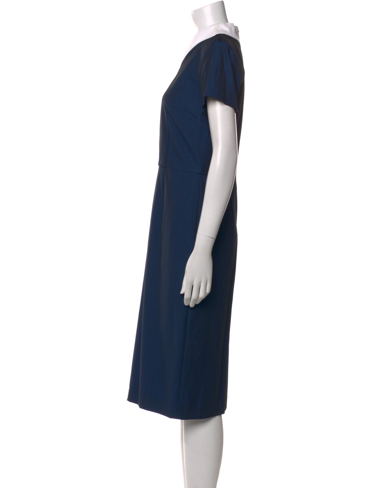 Suno V-Neck Midi Length Dress