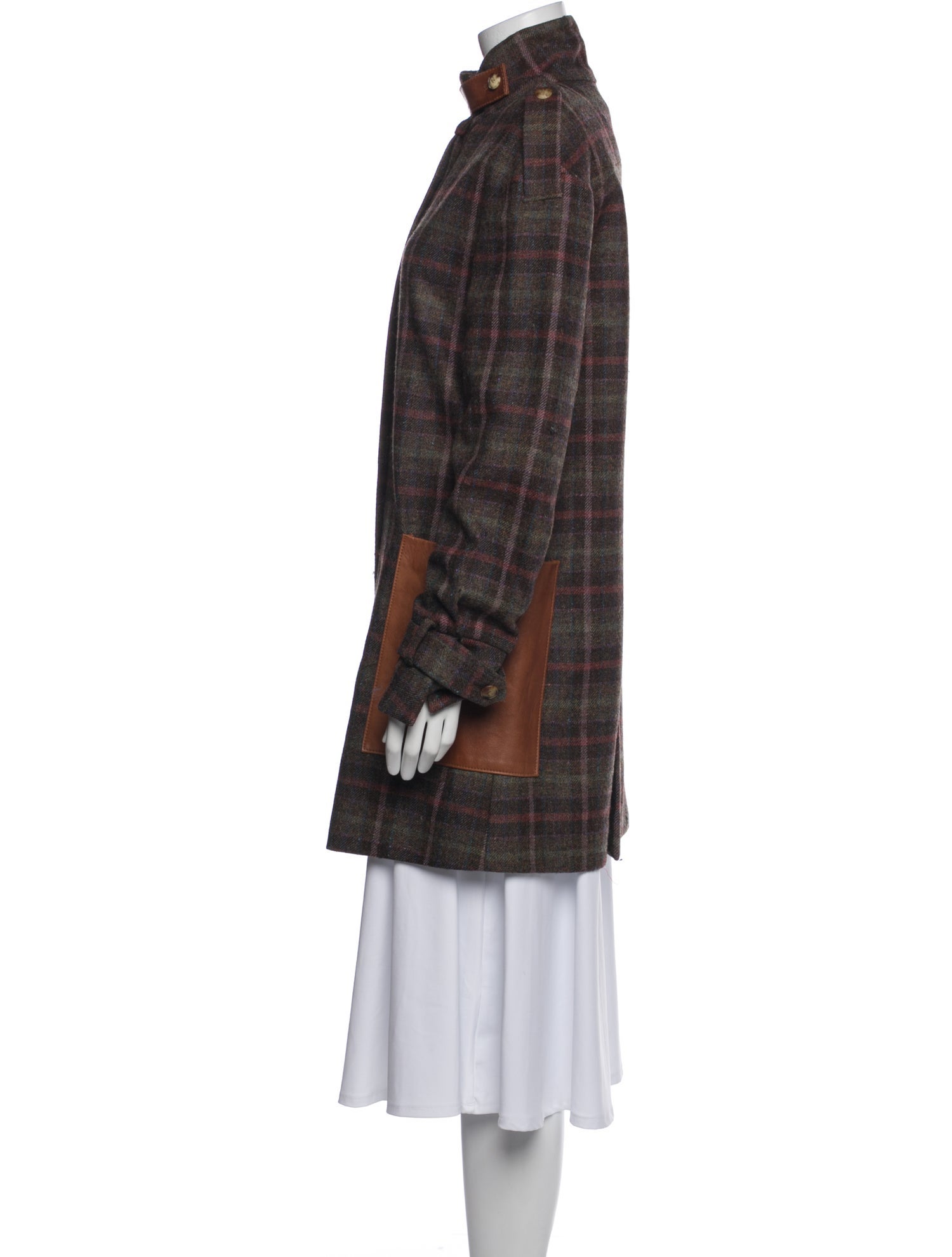 Suno Plaid Print Coat