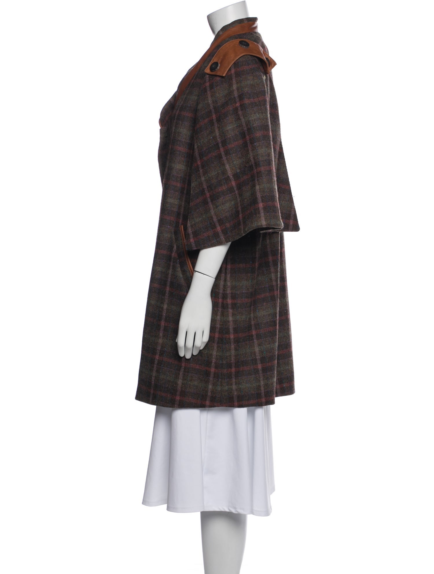 Suno Wool Plaid Print Jacket