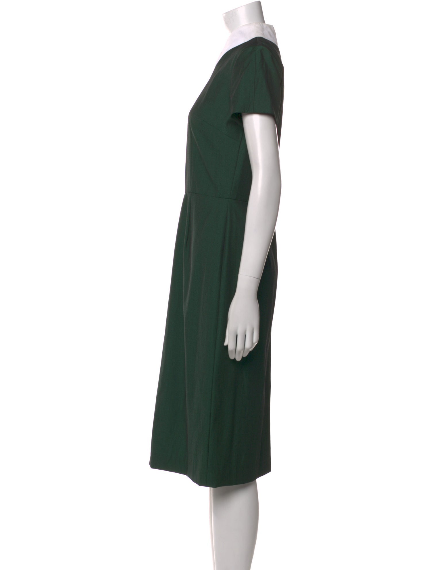Suno V-Neck Midi Length Dress