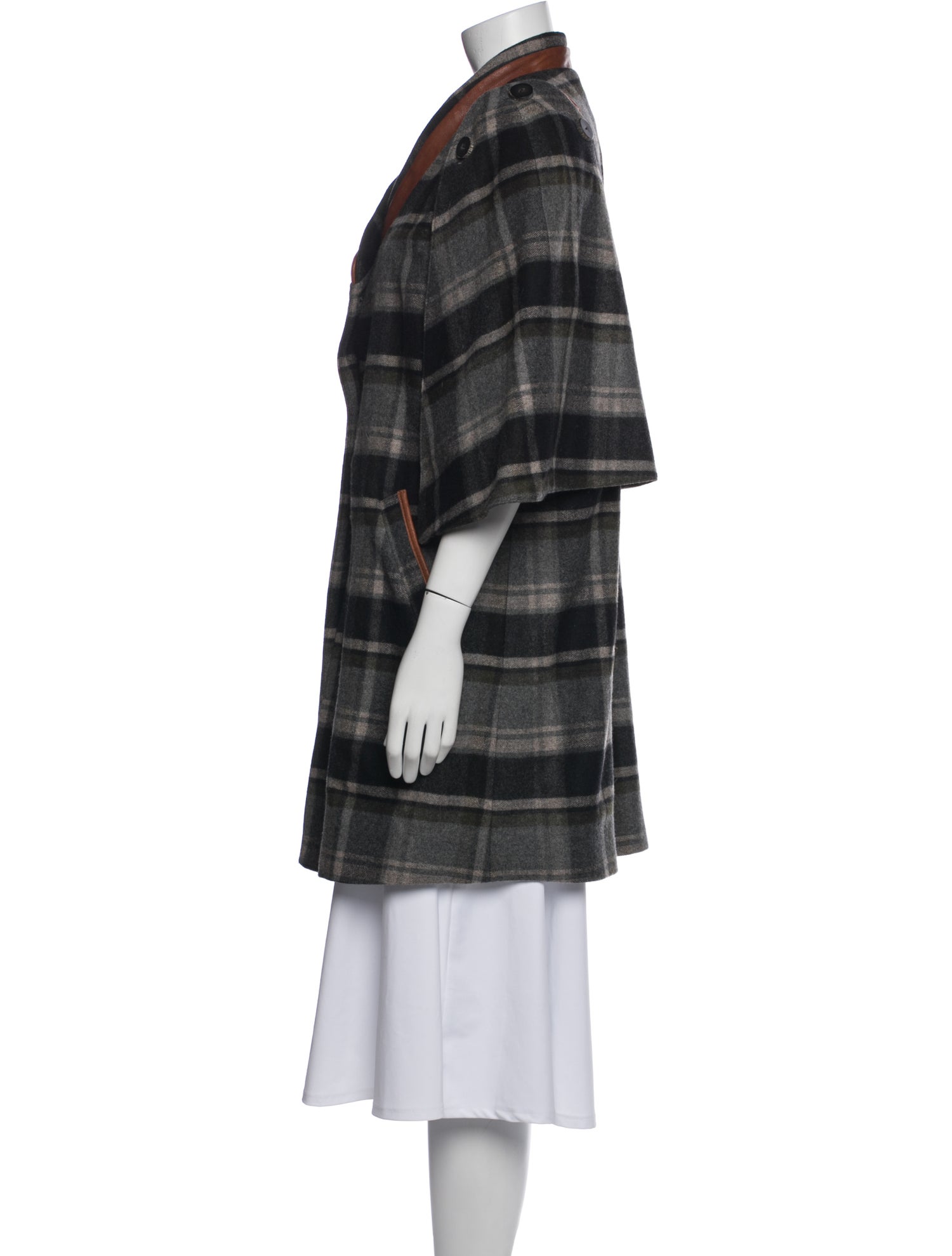 Suno Wool Plaid Print Jacket