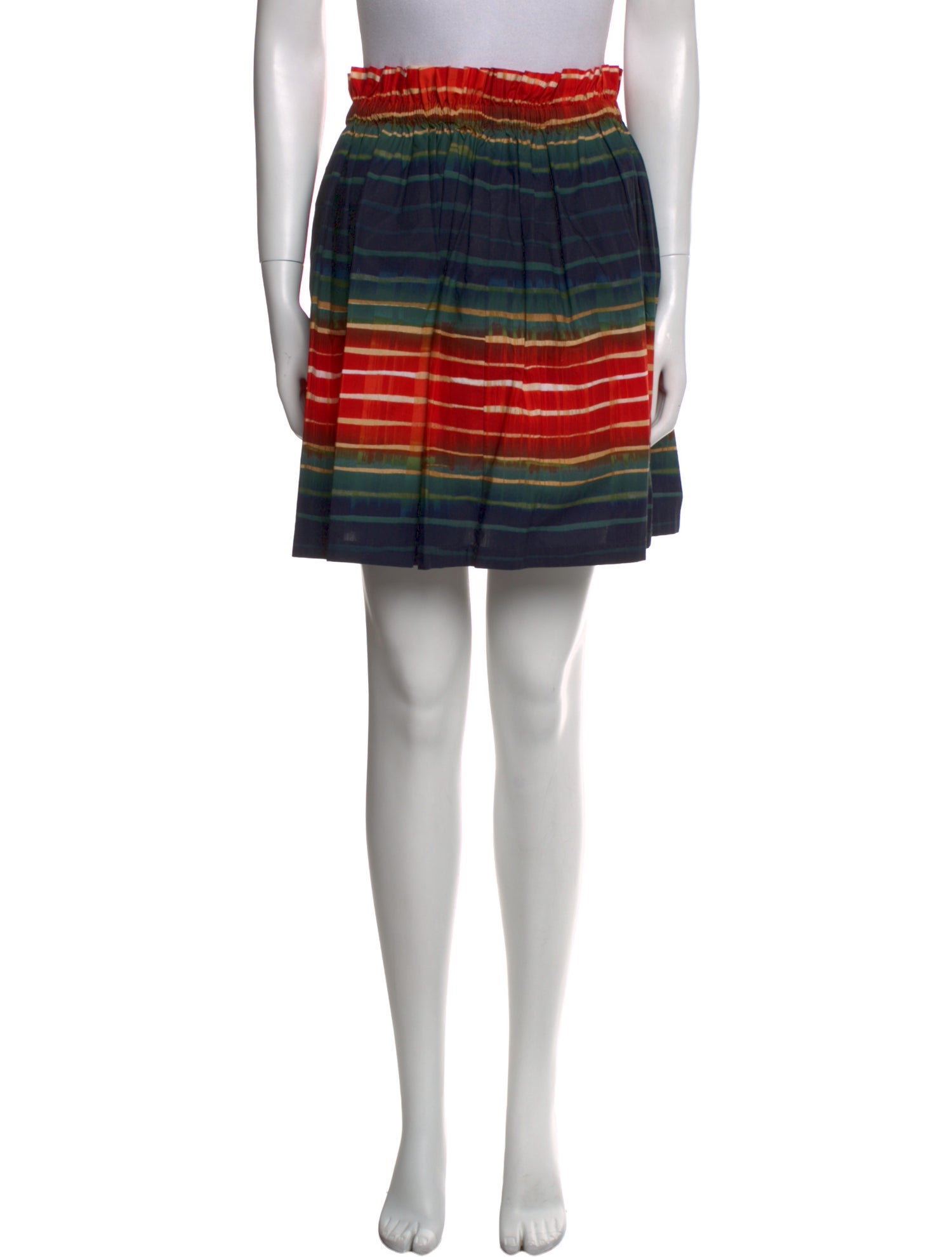 Suno Striped Mini Skirt