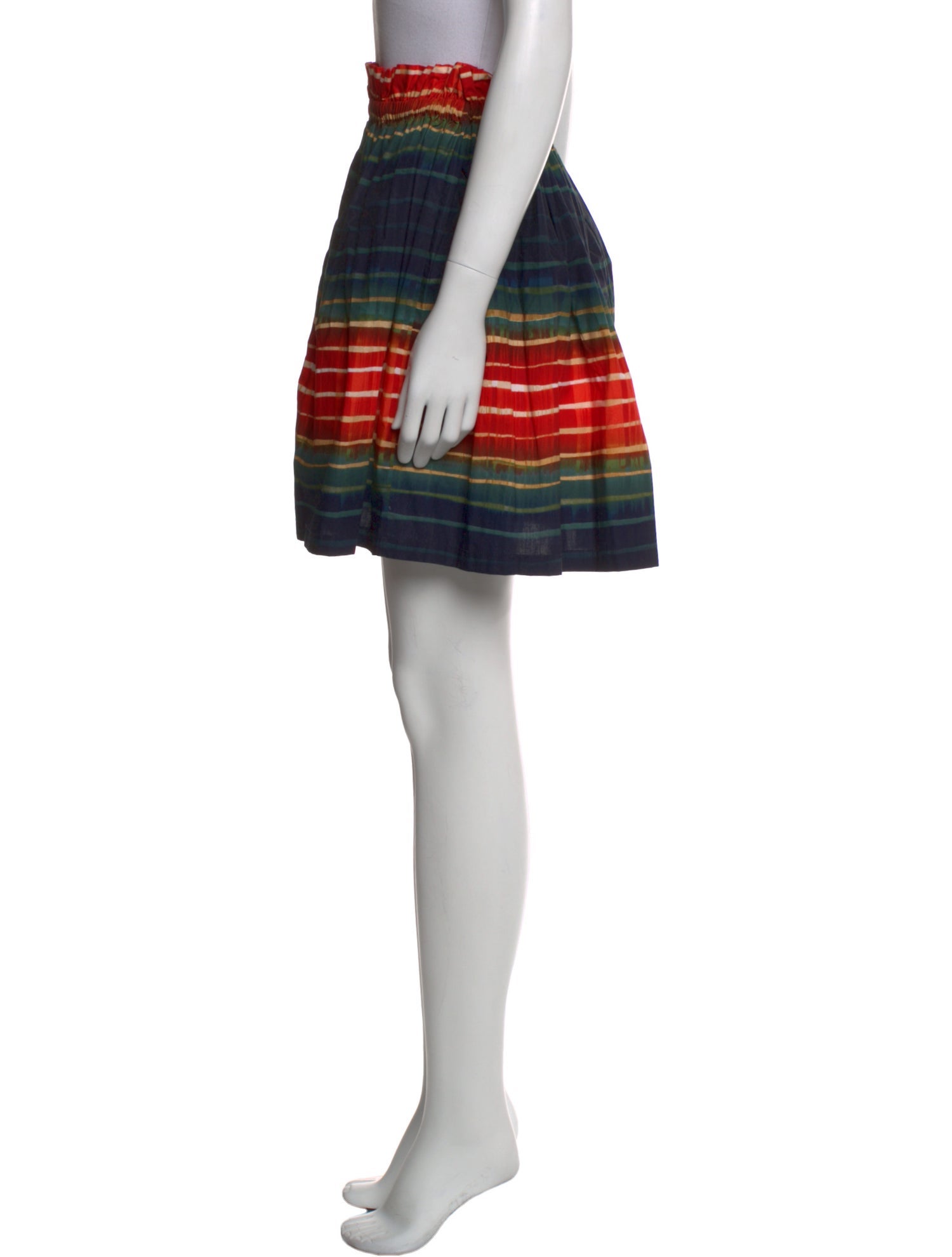 Suno Striped Mini Skirt