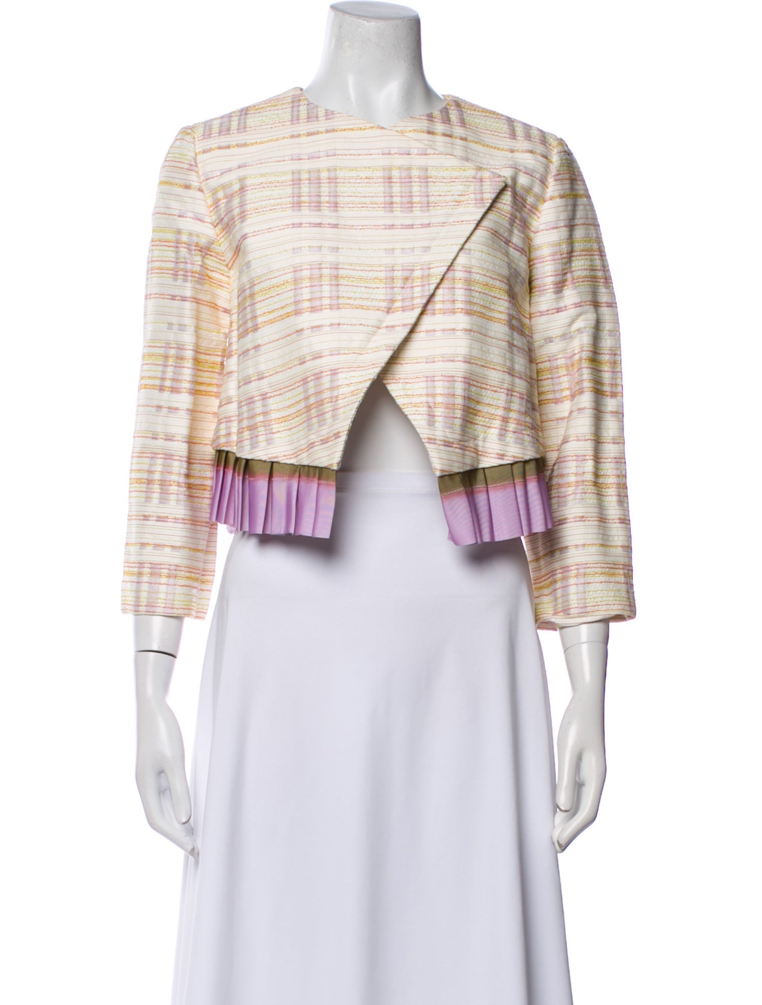 Suno Plaid Print Evening Jacket