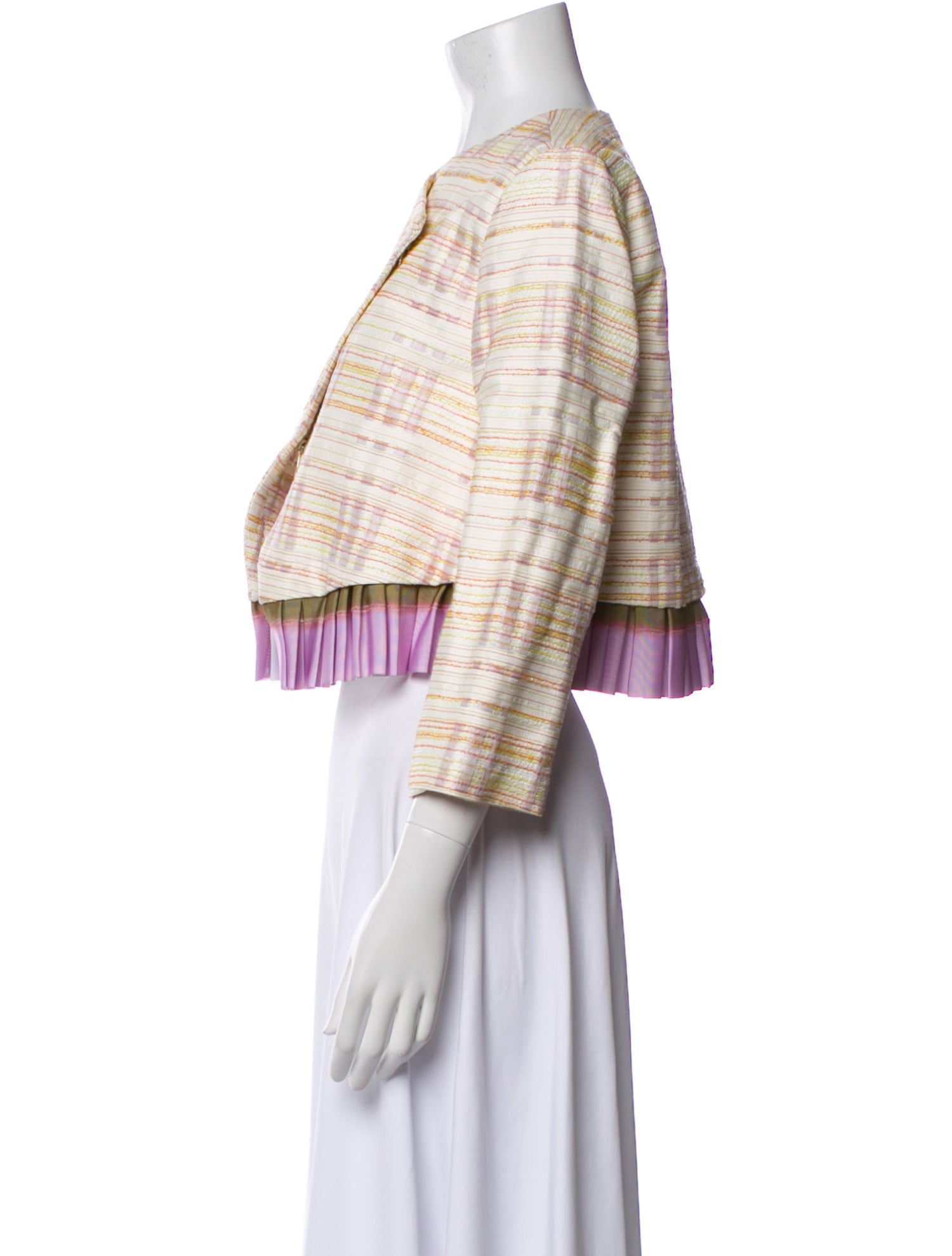 Suno Plaid Print Evening Jacket