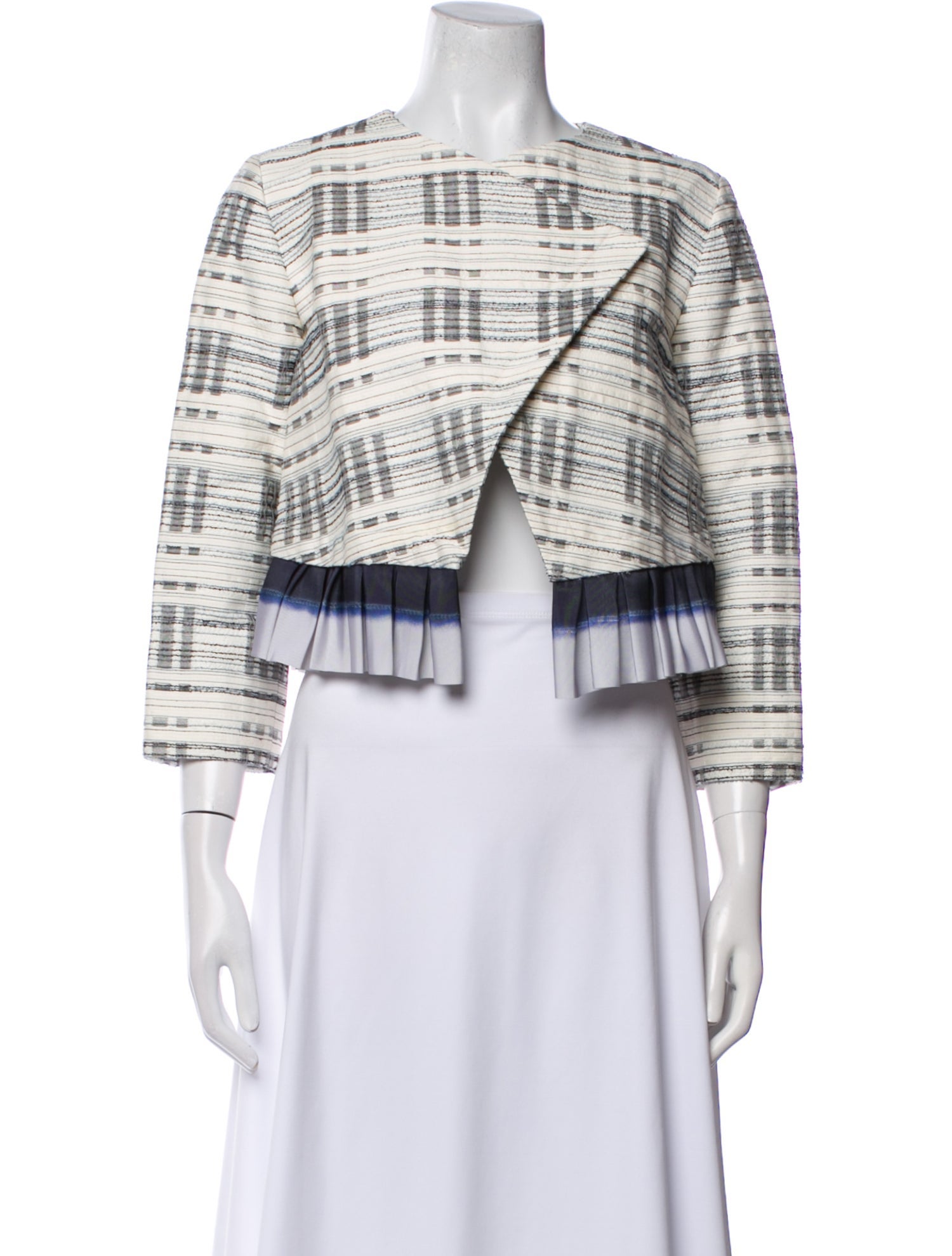 Suno Plaid Print Evening Jacket