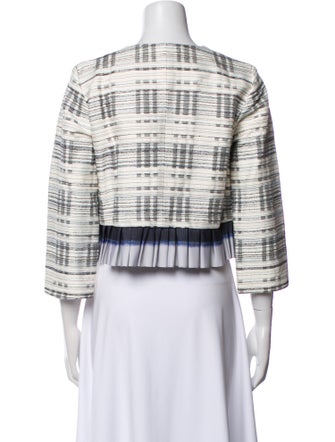 Suno Plaid Print Evening Jacket