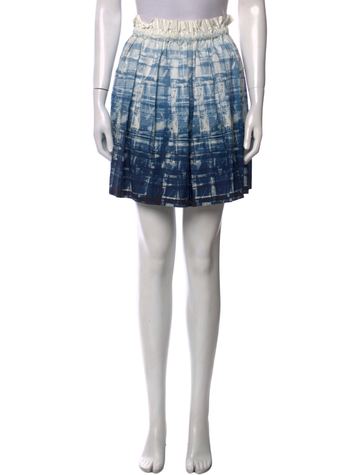 Suno Plaid Print Mini Skirt