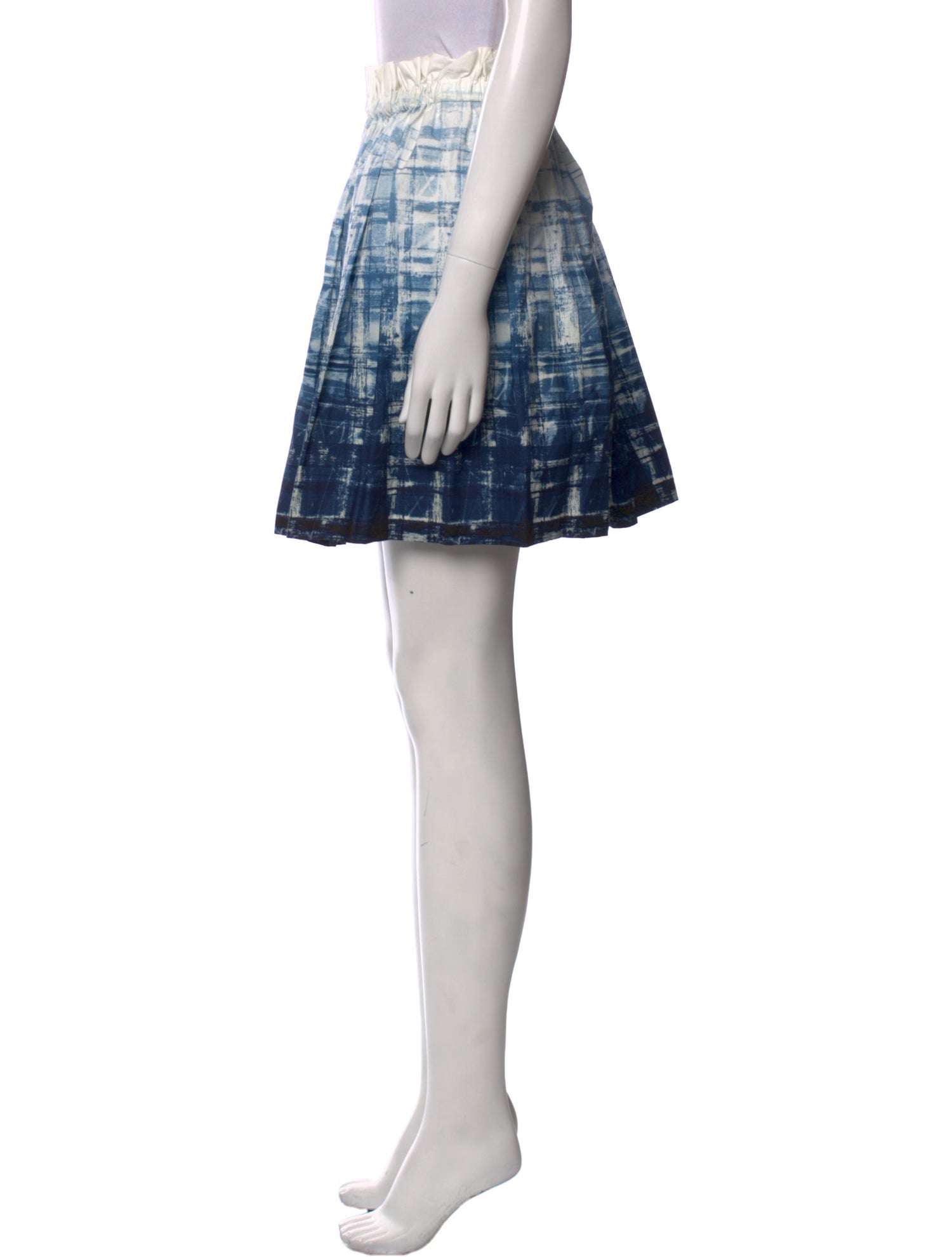 Suno Plaid Print Mini Skirt