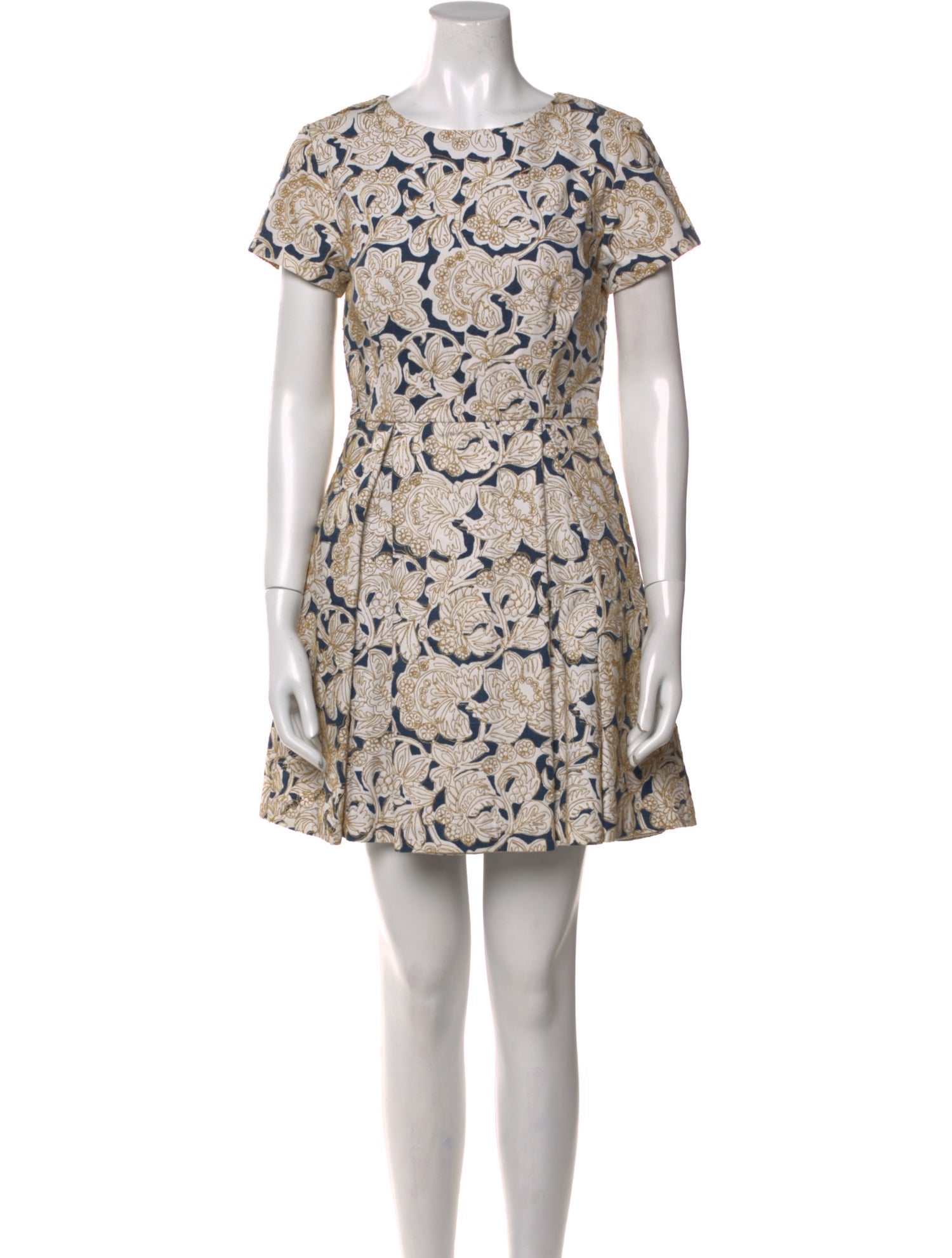 Suno Printed Mini Dress