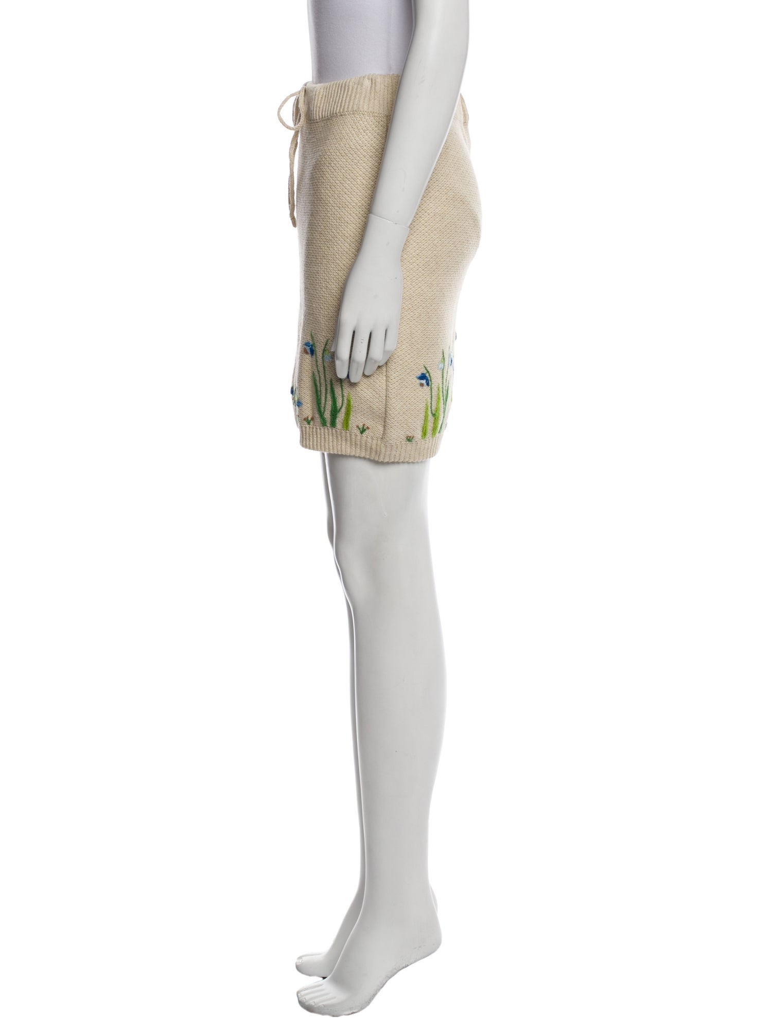 Suno Graphic Print Mini Skirt