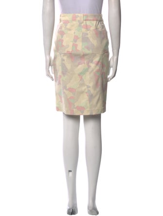 Suno Floral Print Knee-Length Skirt