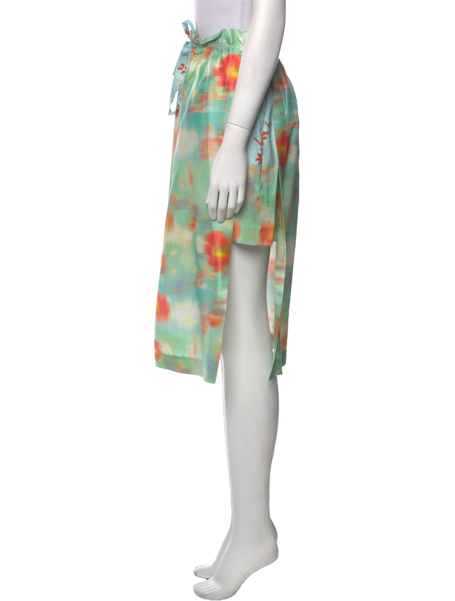 Suno Printed Midi Length Skirt