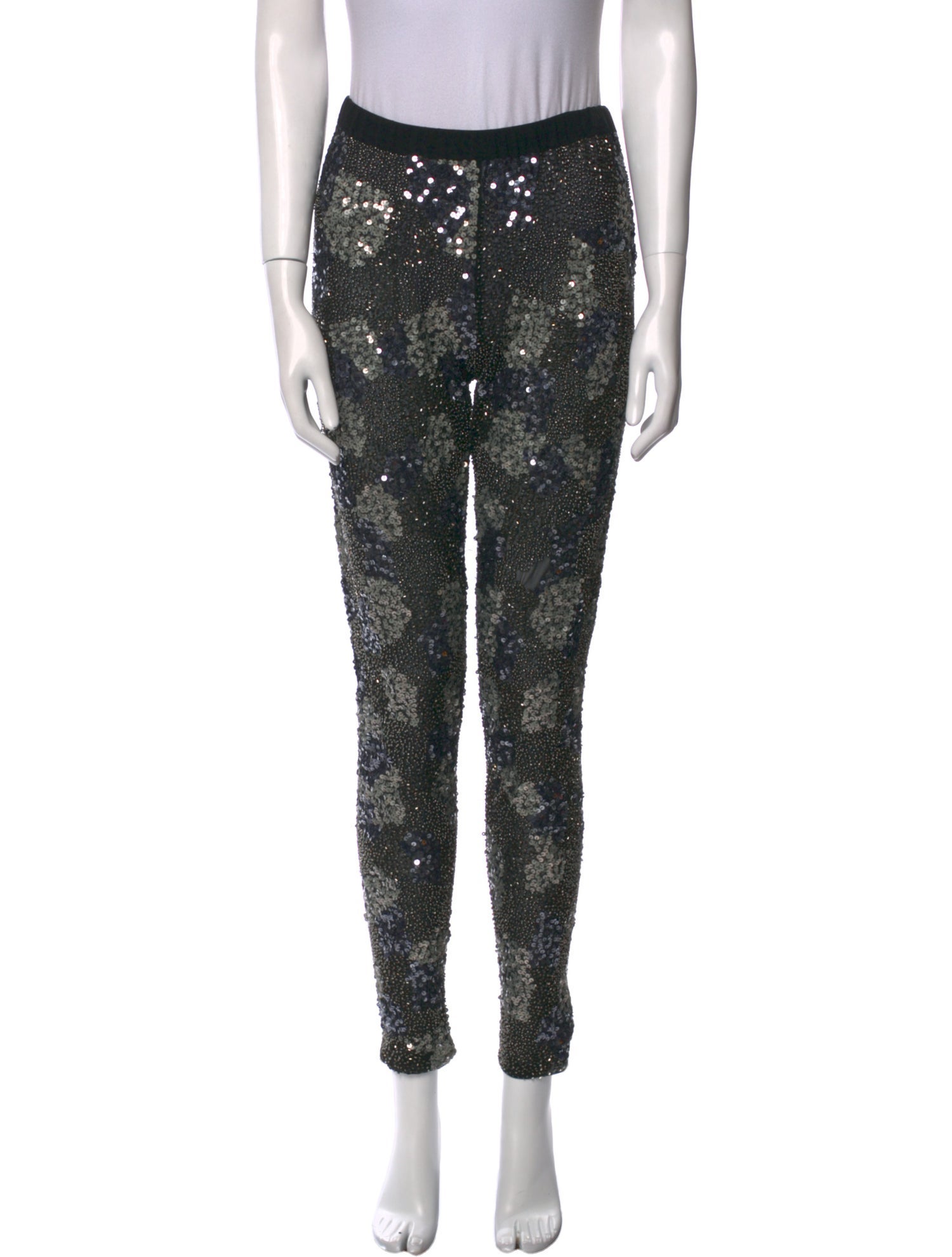 Suno Floral Print Skinny Leg Pants