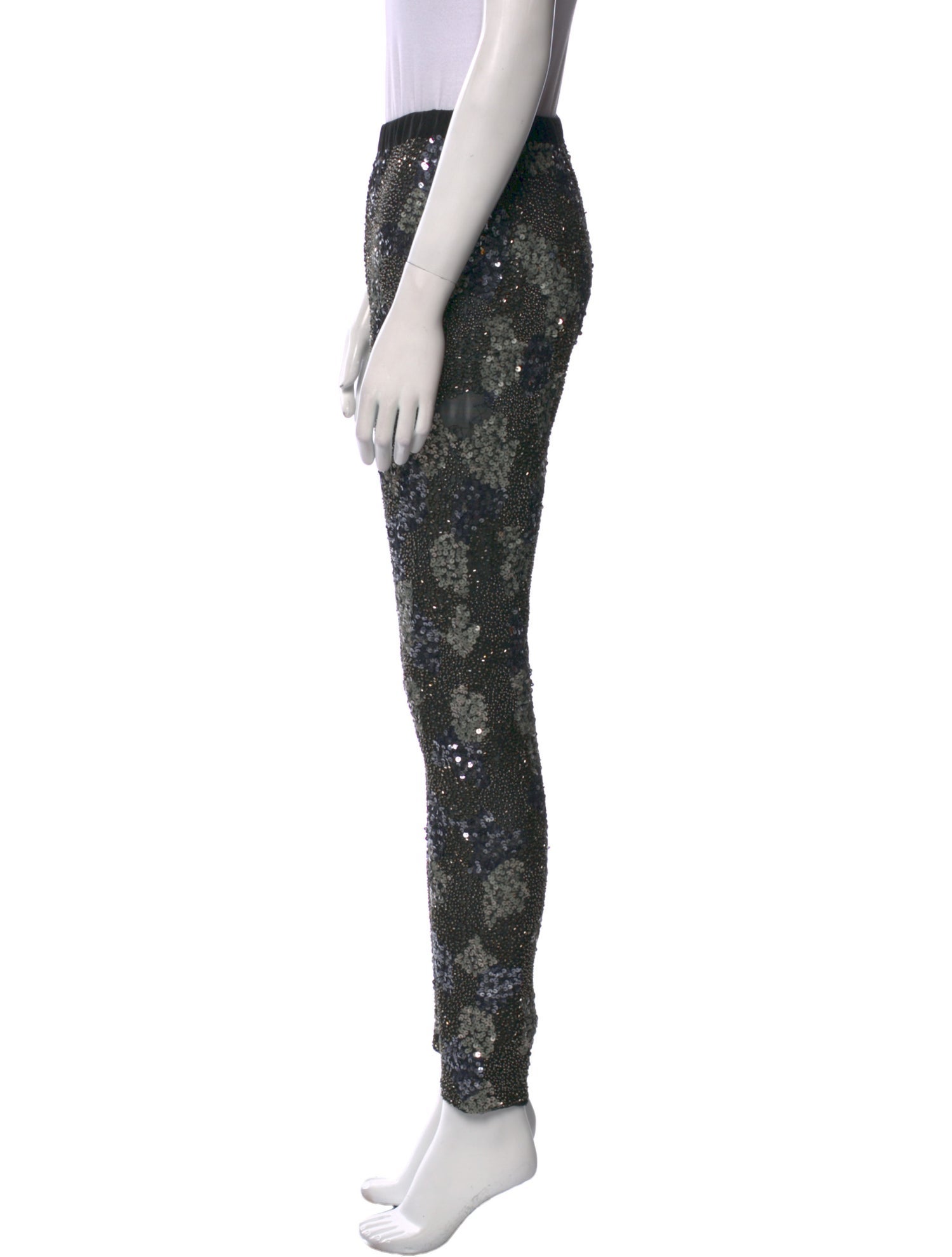 Suno Floral Print Skinny Leg Pants