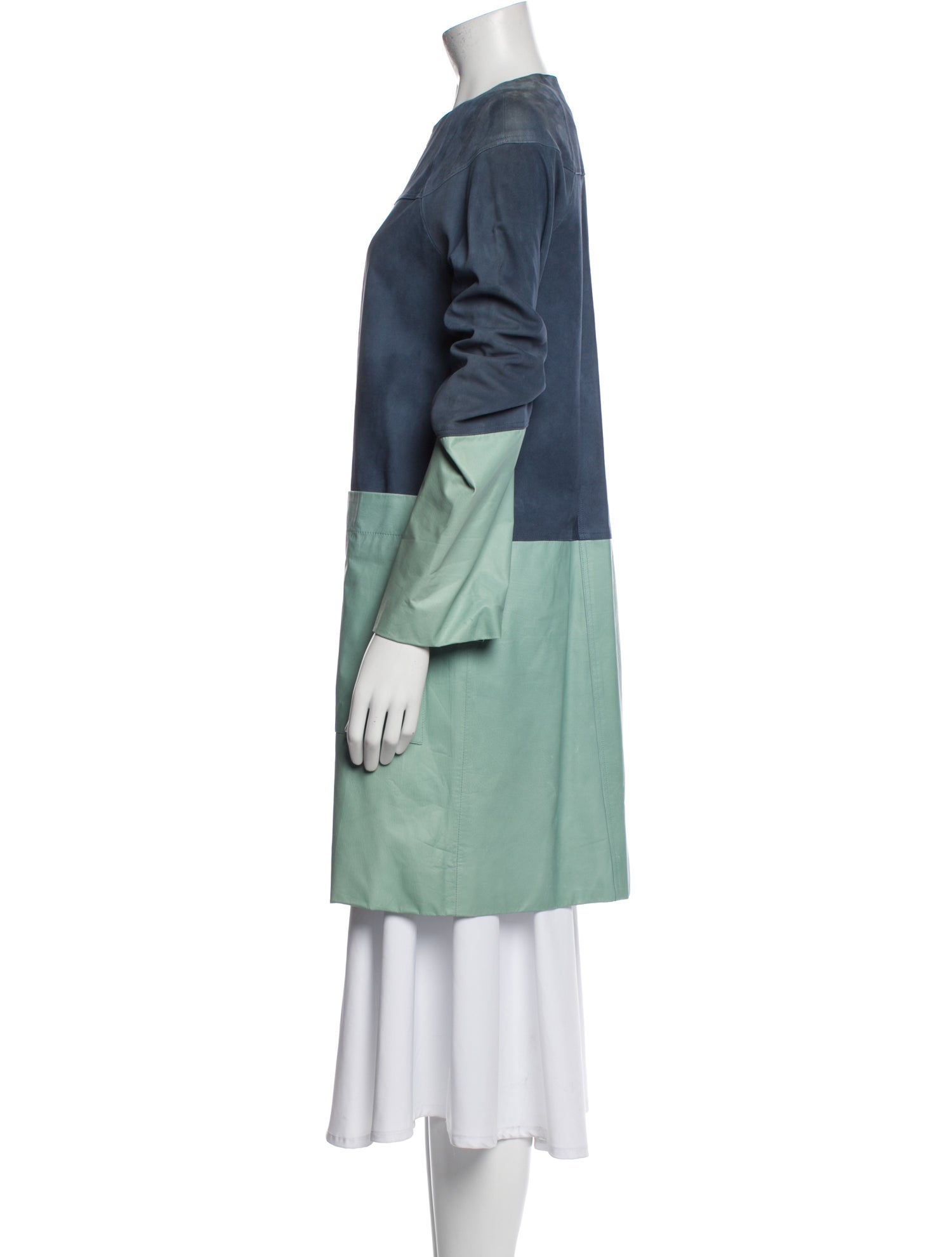 Suno Colorblock Pattern Coat