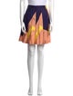 Suno Printed Mini Skirt