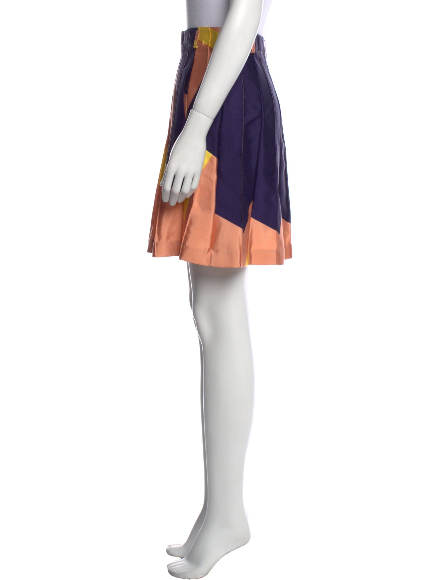 Suno Printed Mini Skirt