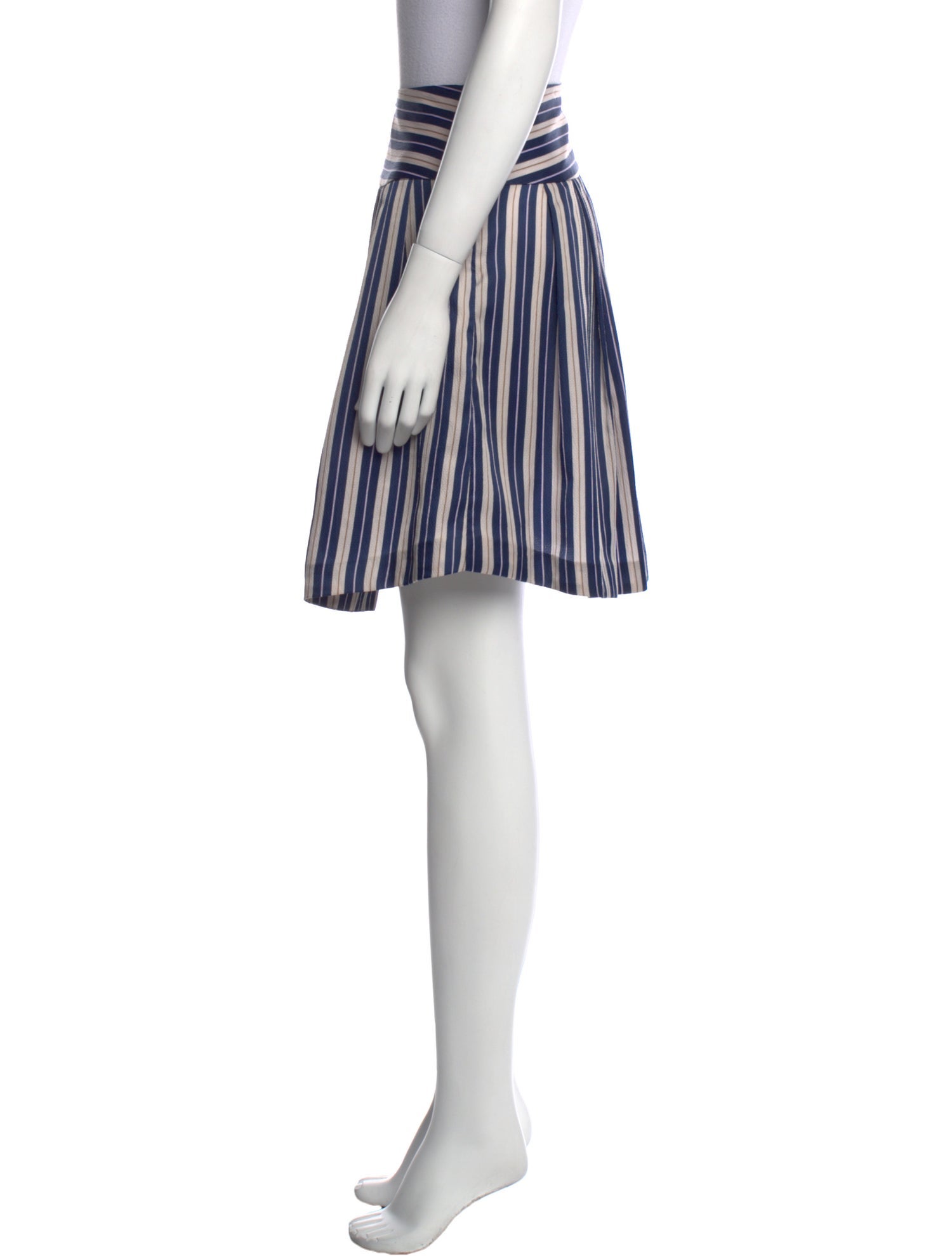 Suno Striped Mini Skirt