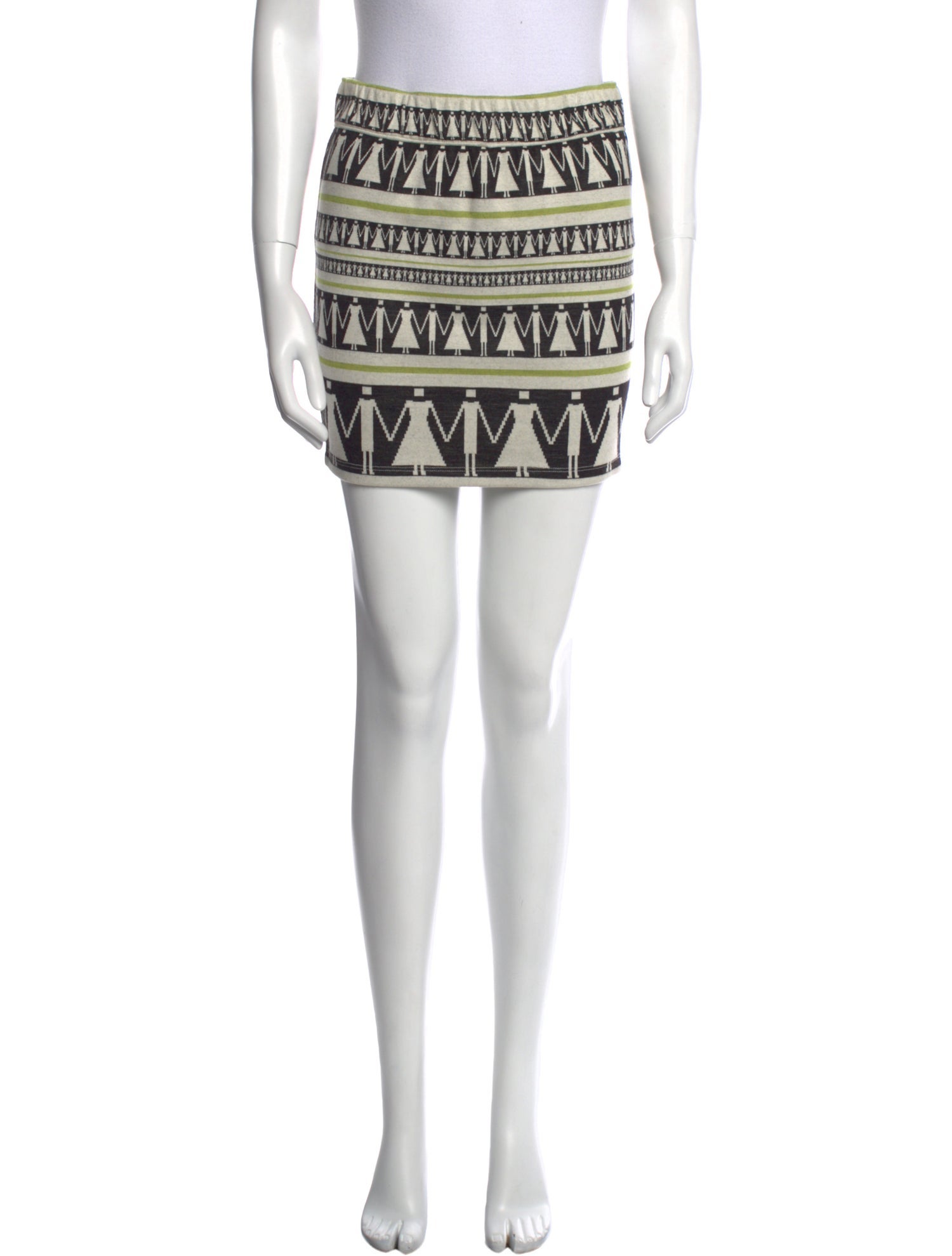 Suno Printed Mini Skirt