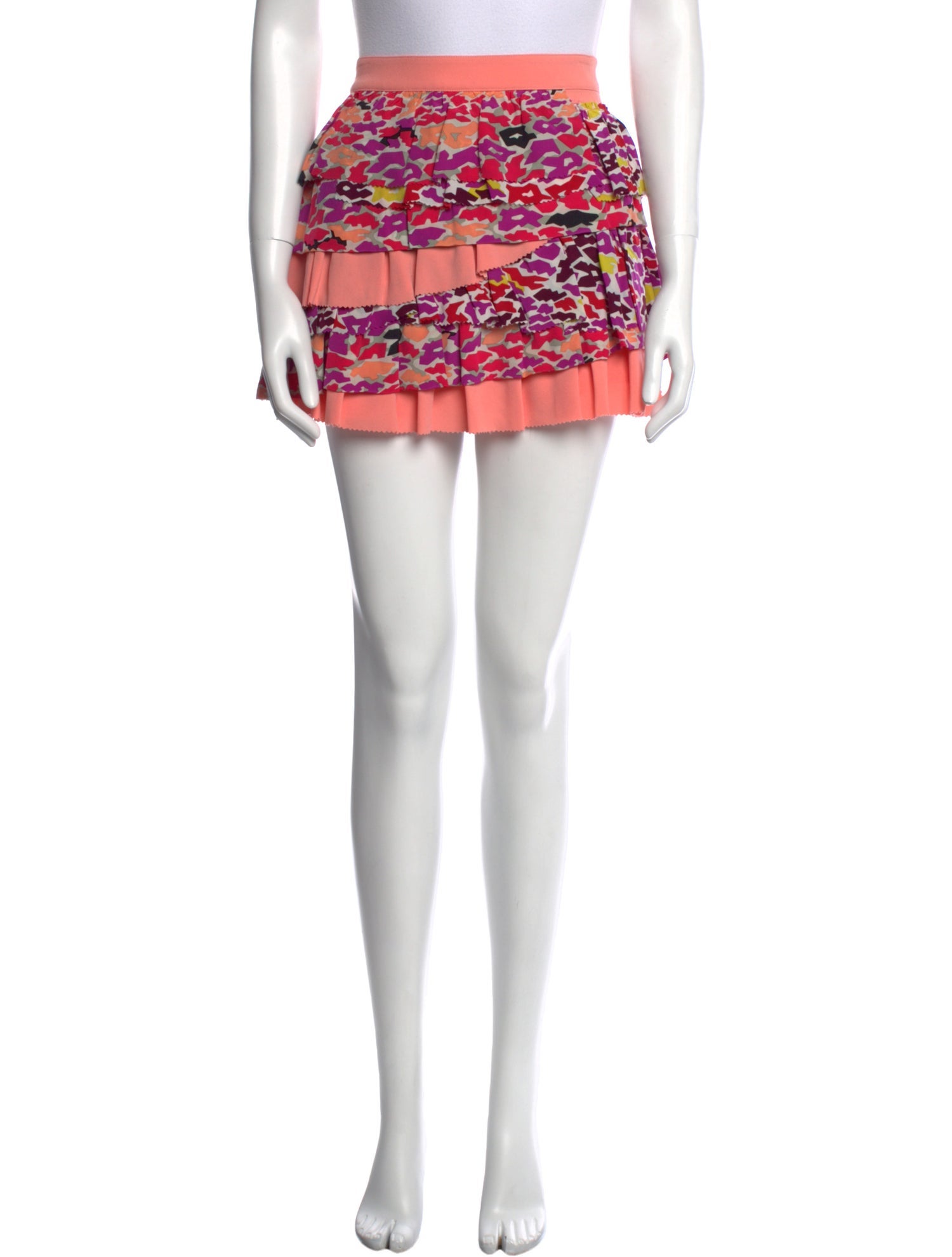 Suno Floral Print Mini Skirt