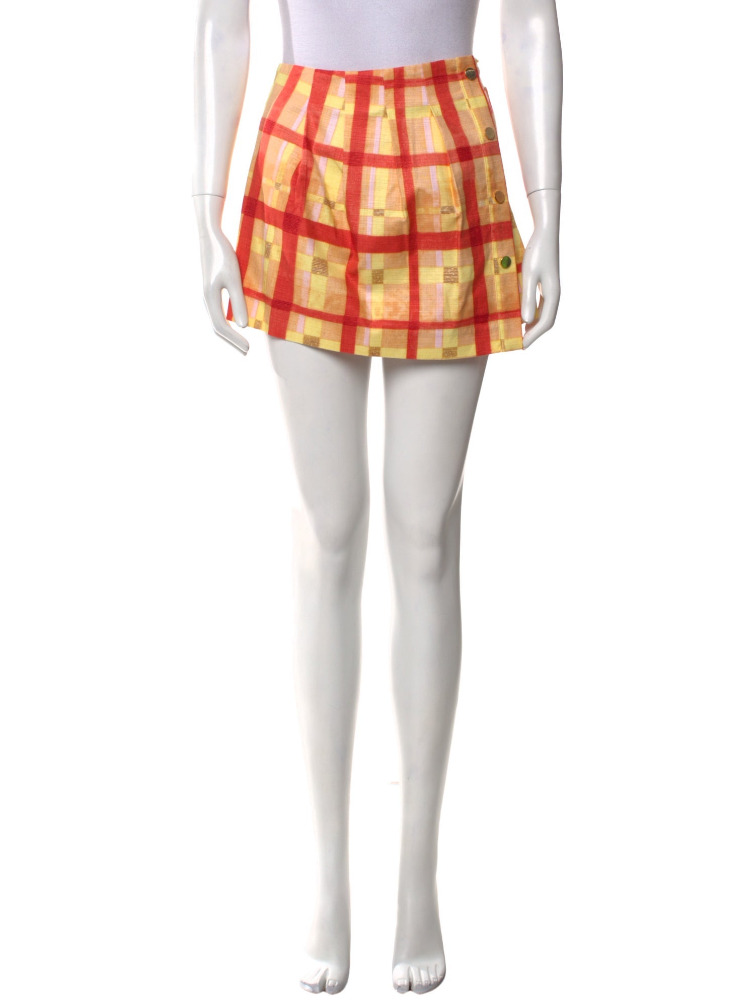 Suno Printed Mini Skirt