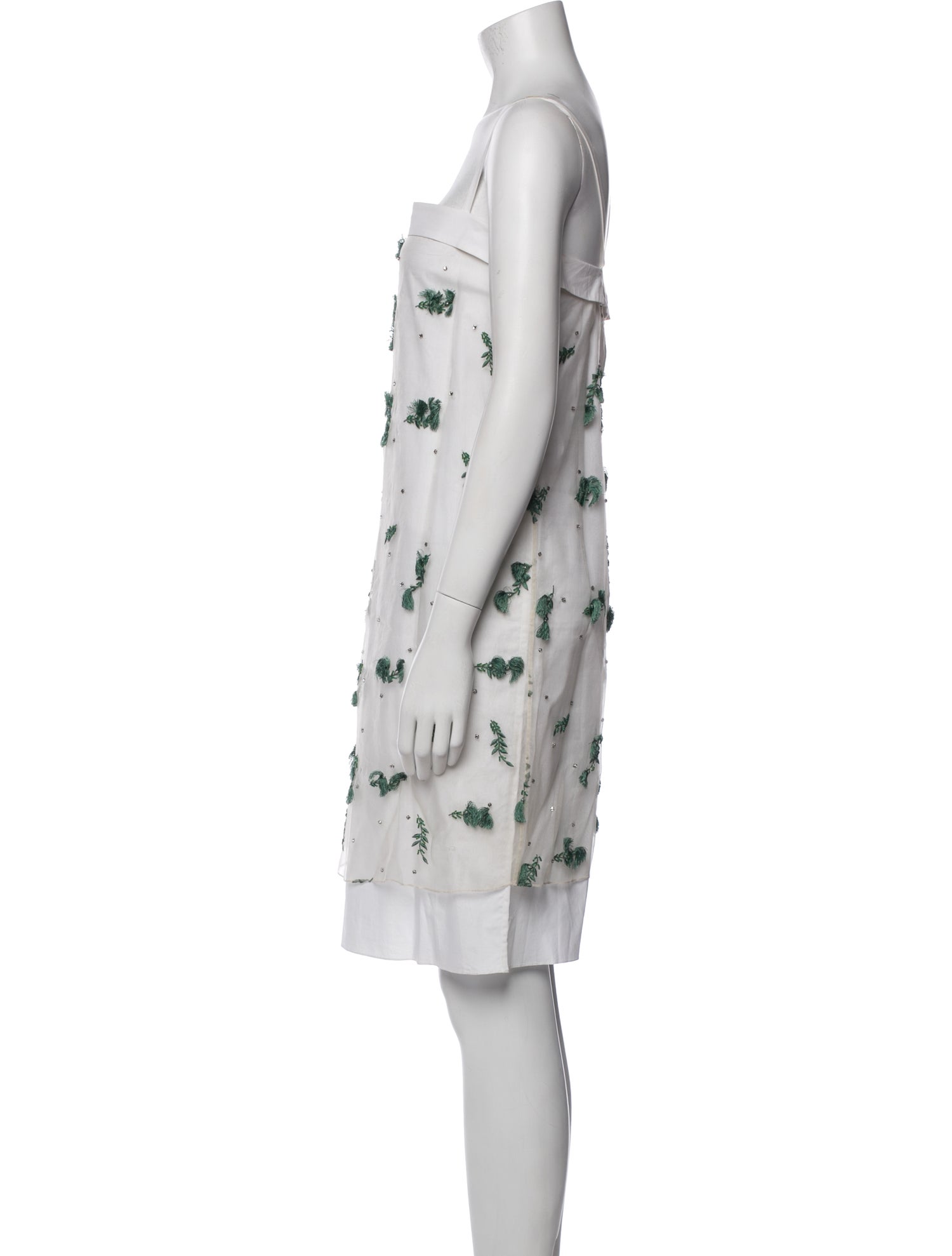 Suno Printed Knee-Length Dress