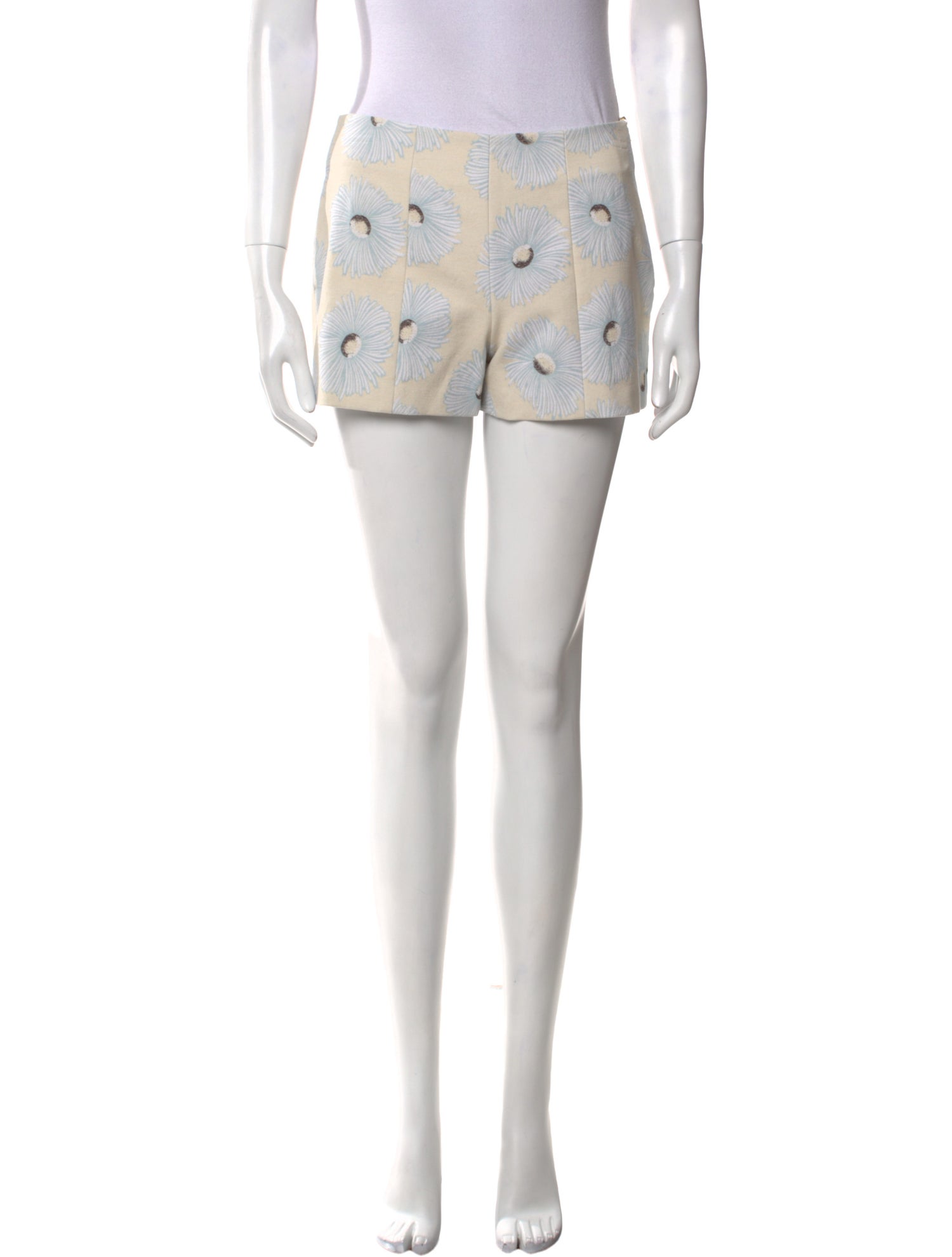 Suno Floral Print Mini Shorts