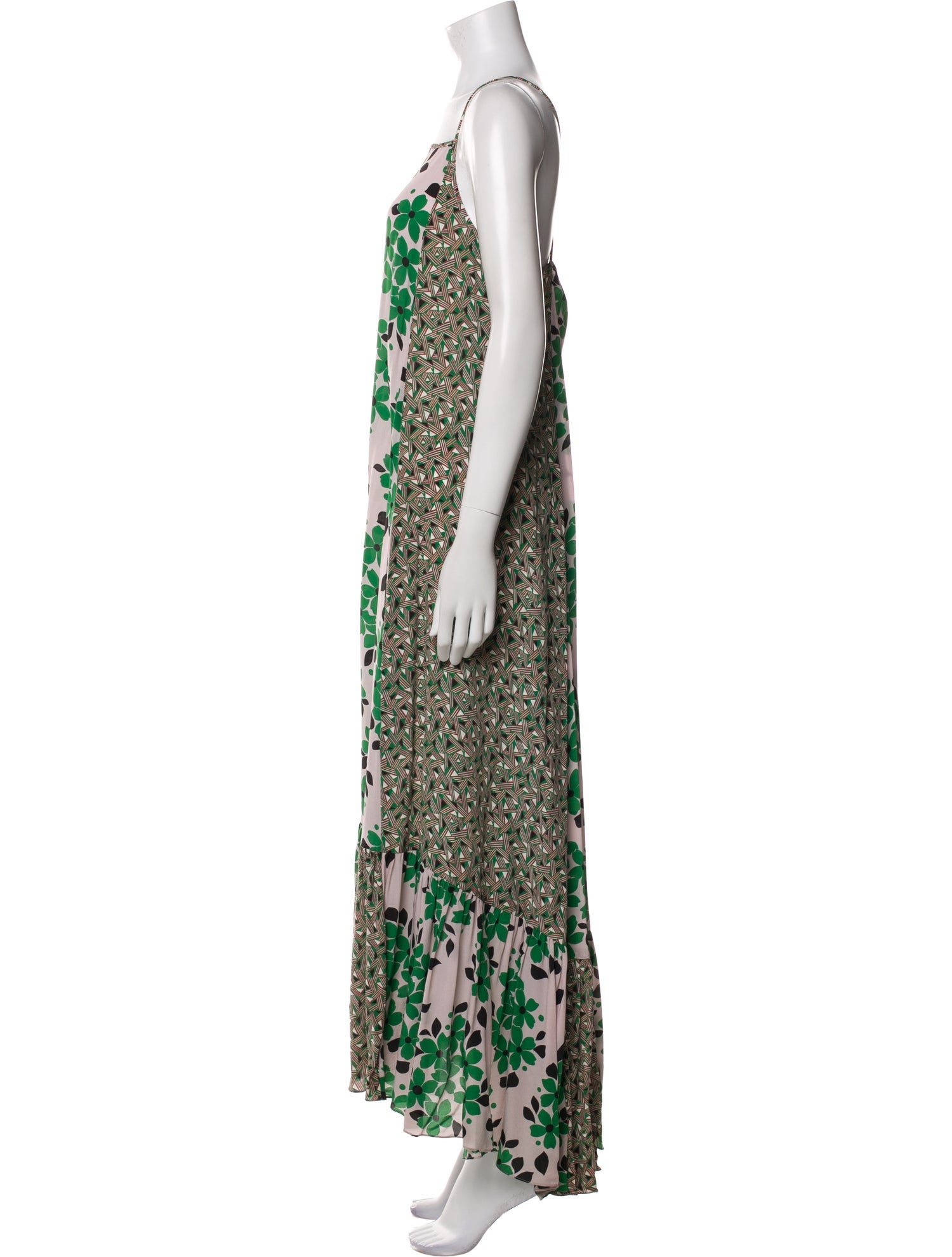 Suno Floral Print Long Dress