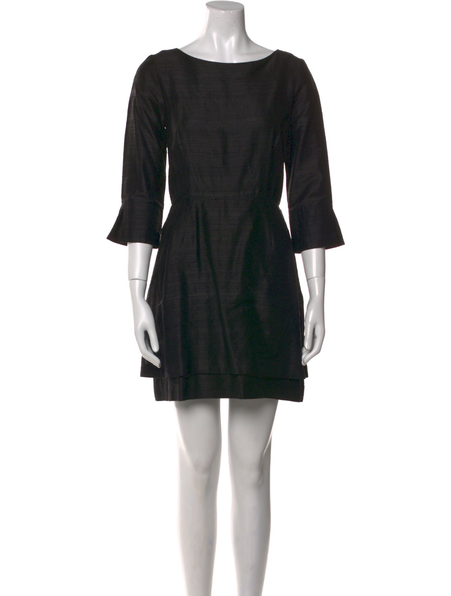 Suno Bateau Neckline Mini Dress