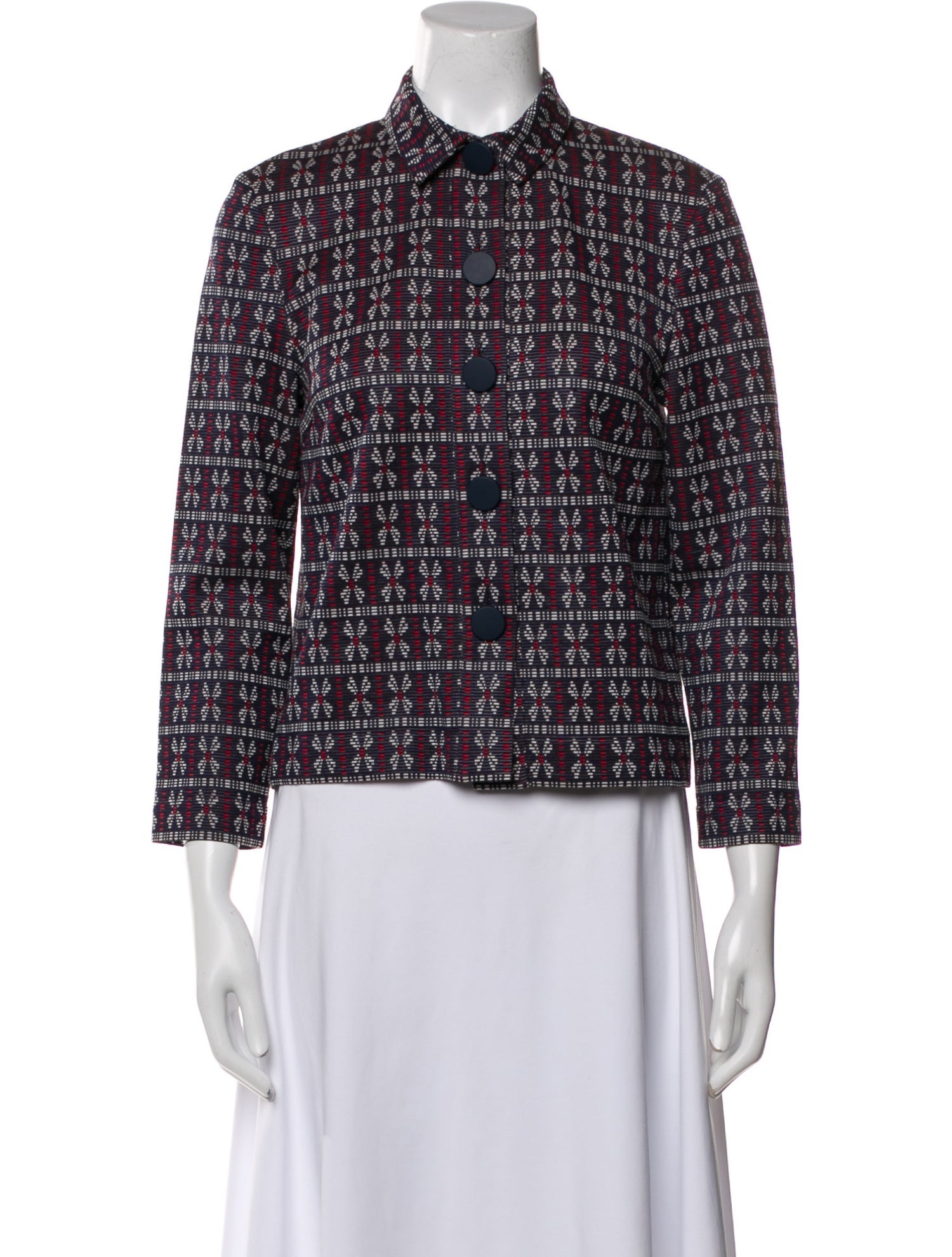 Suno Tweed Pattern Evening Jacket