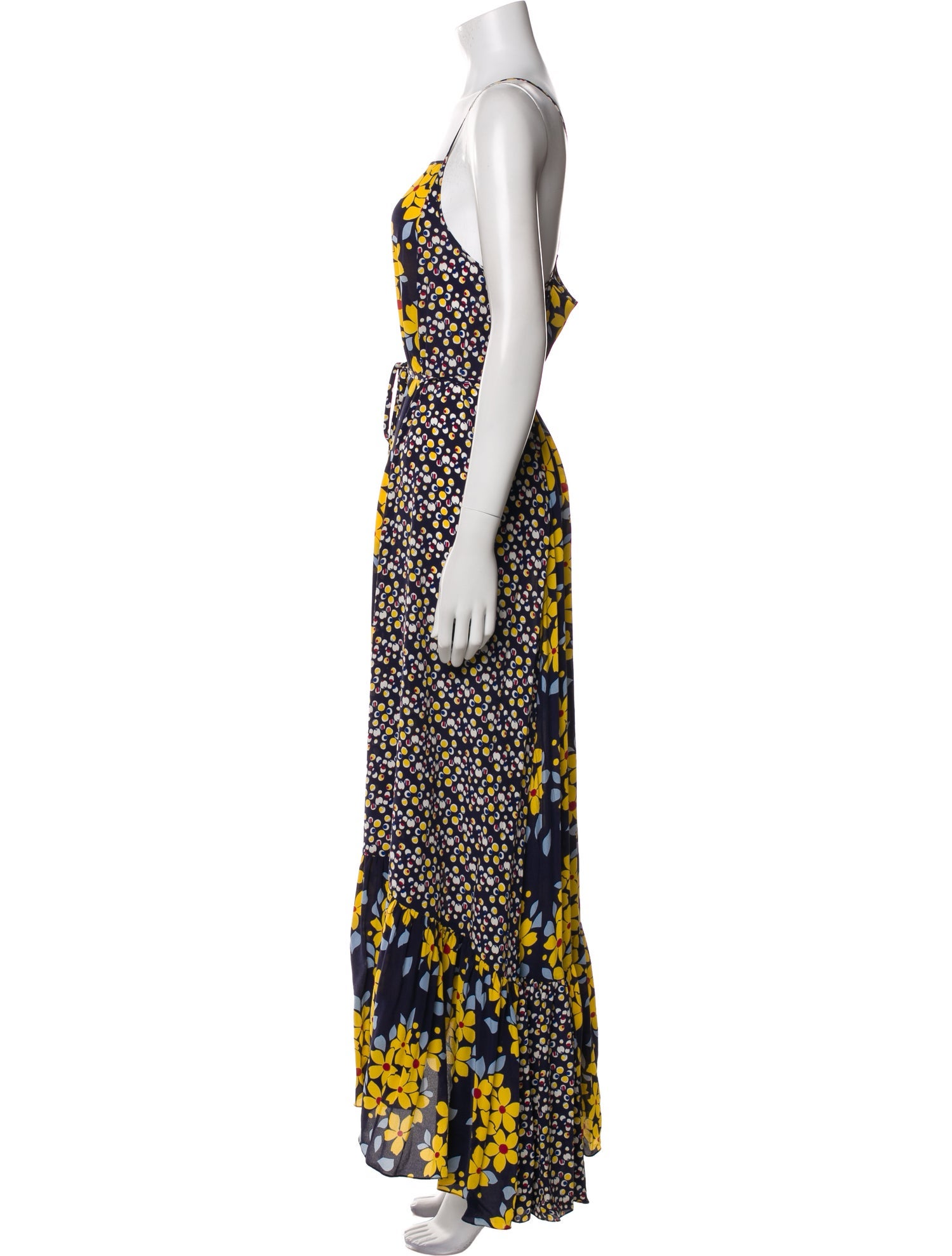 Suno Floral Print Long Dress