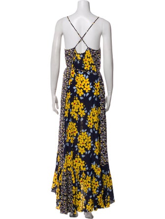 Suno Floral Print Long Dress