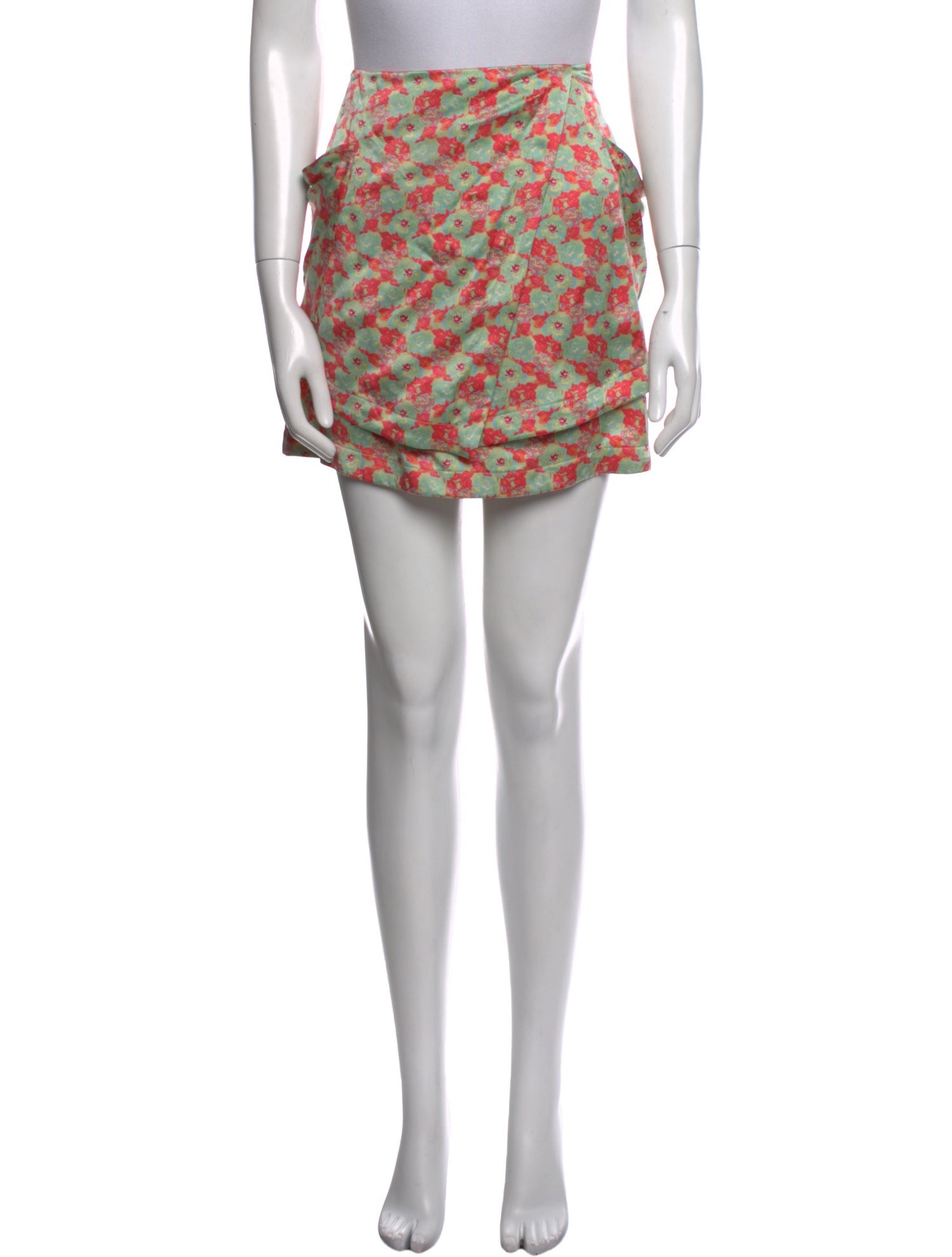 Suno Printed Mini Skirt