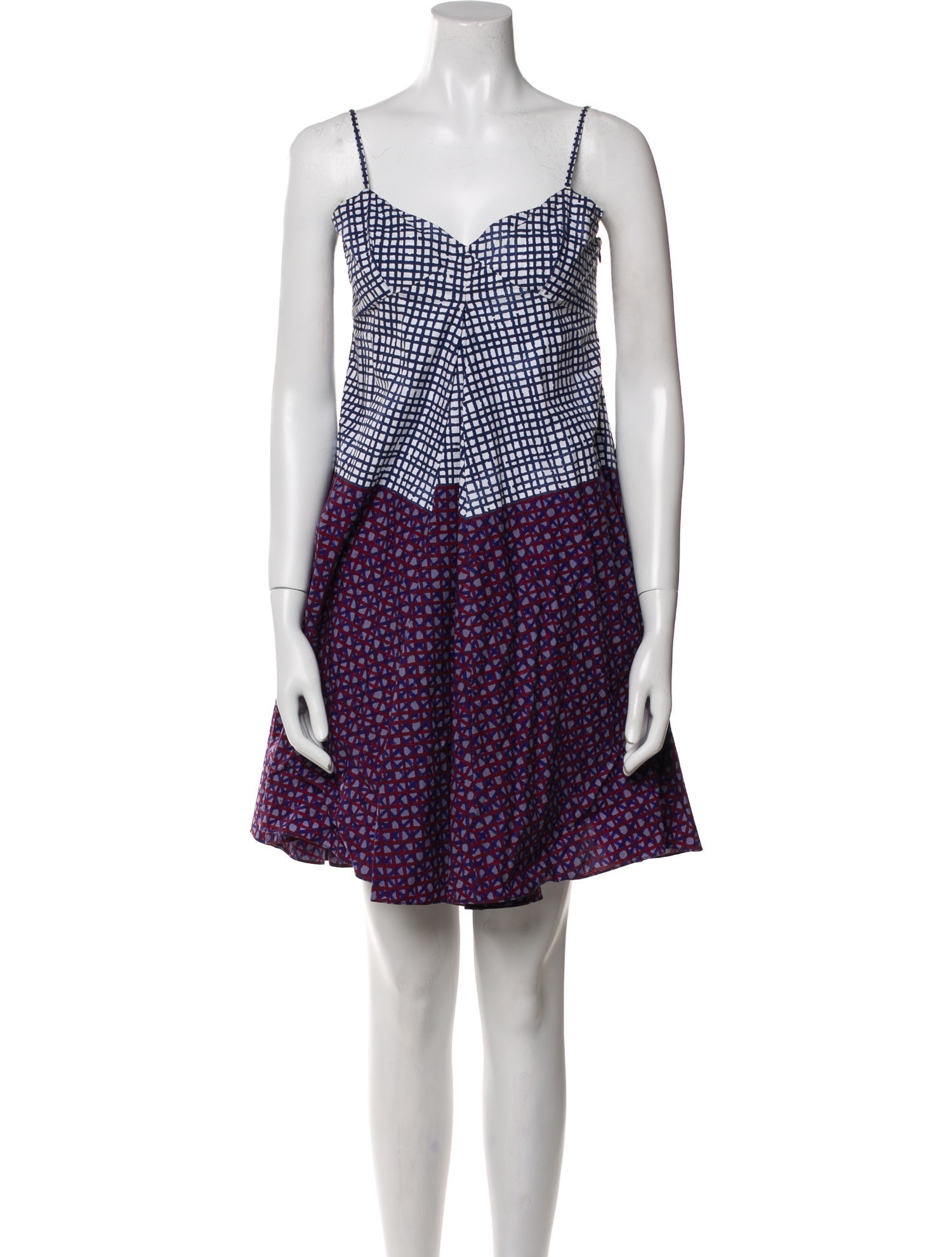 Suno Printed Mini Dress