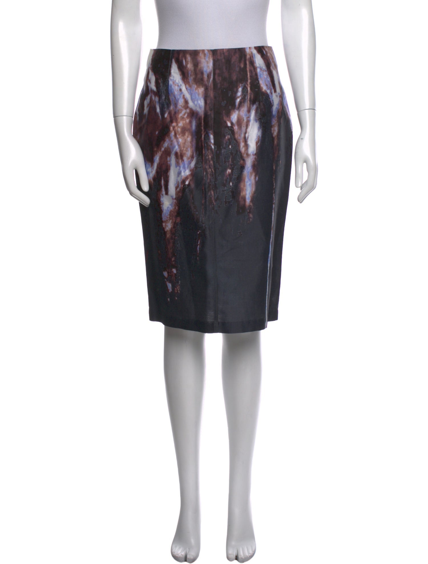 Suno Printed Knee-Length Skirt