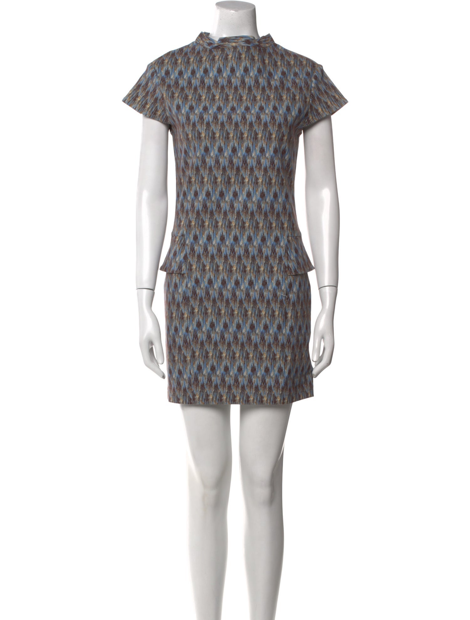 Suno Printed Mini Dress