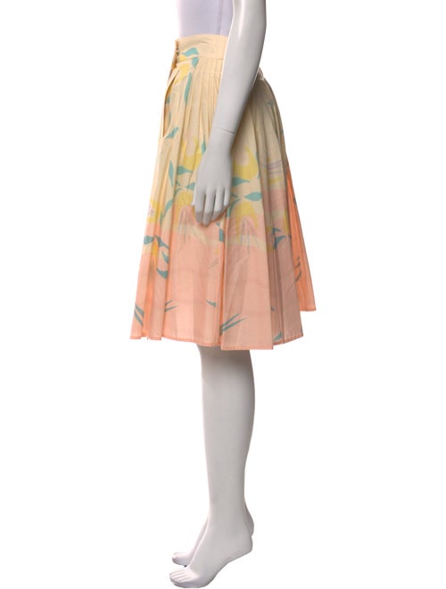 Suno Floral Print Knee-Length Skirt