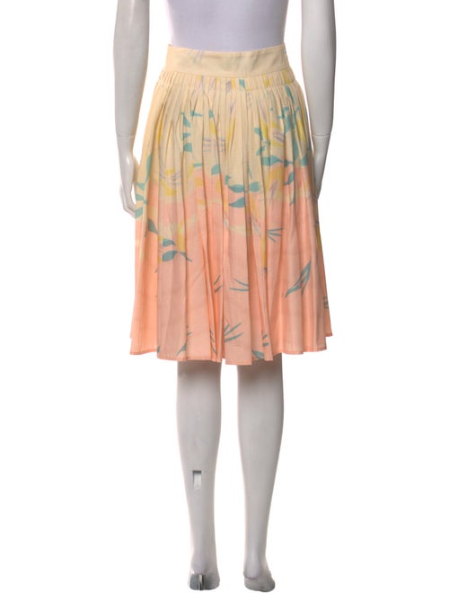 Suno Floral Print Knee-Length Skirt