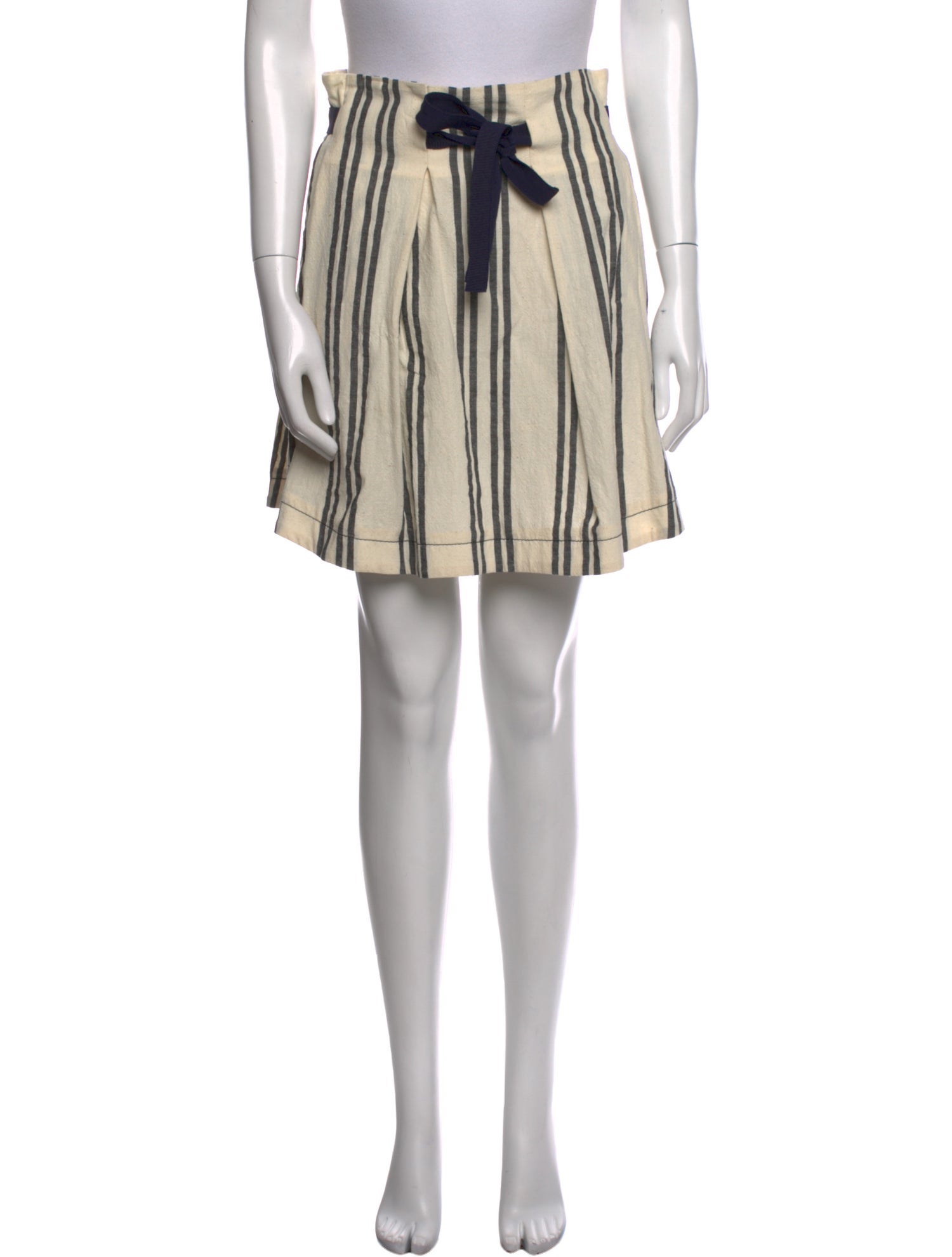 Suno Striped Mini Skirt