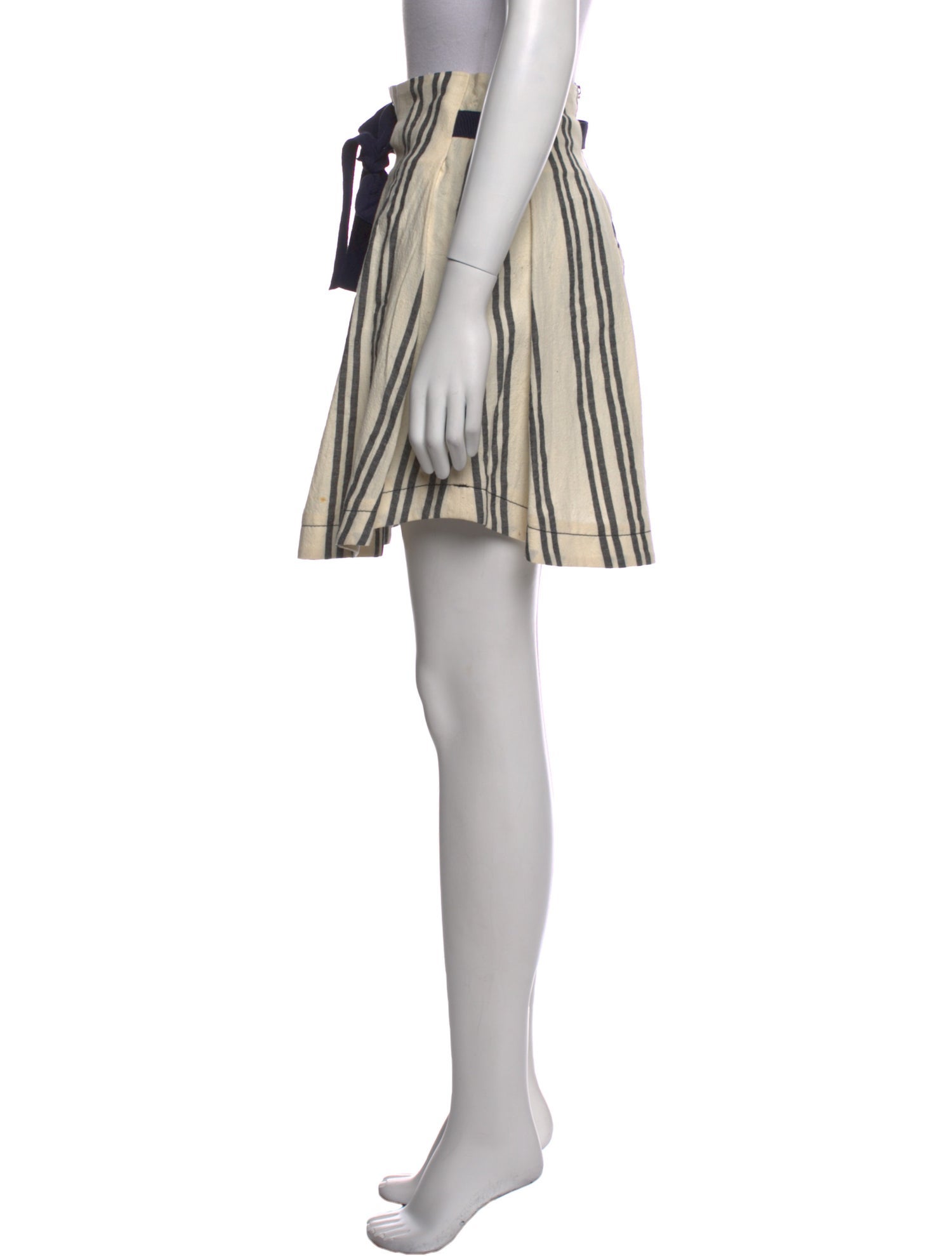 Suno Striped Mini Skirt