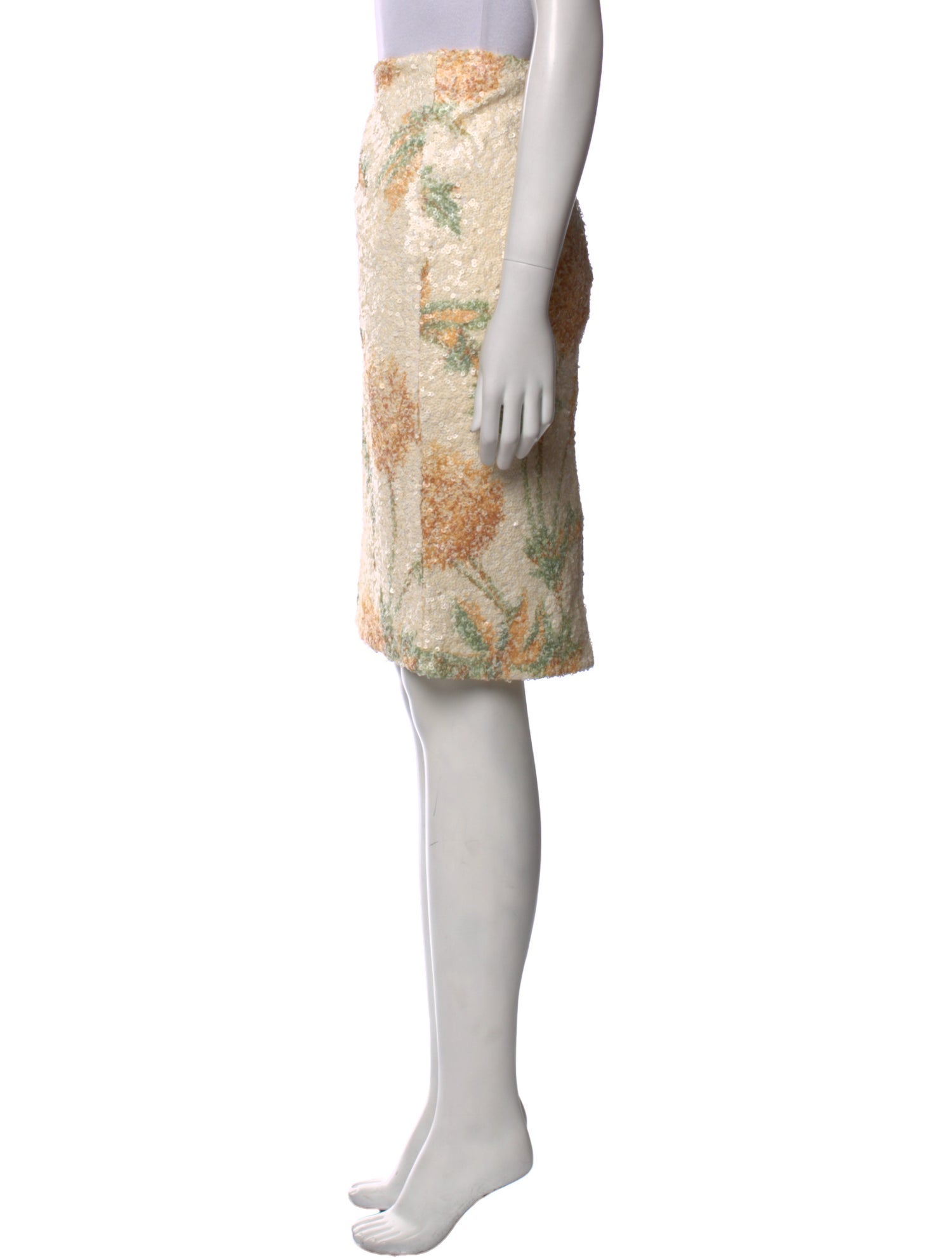 Suno Sequin Knee-Length Skirt