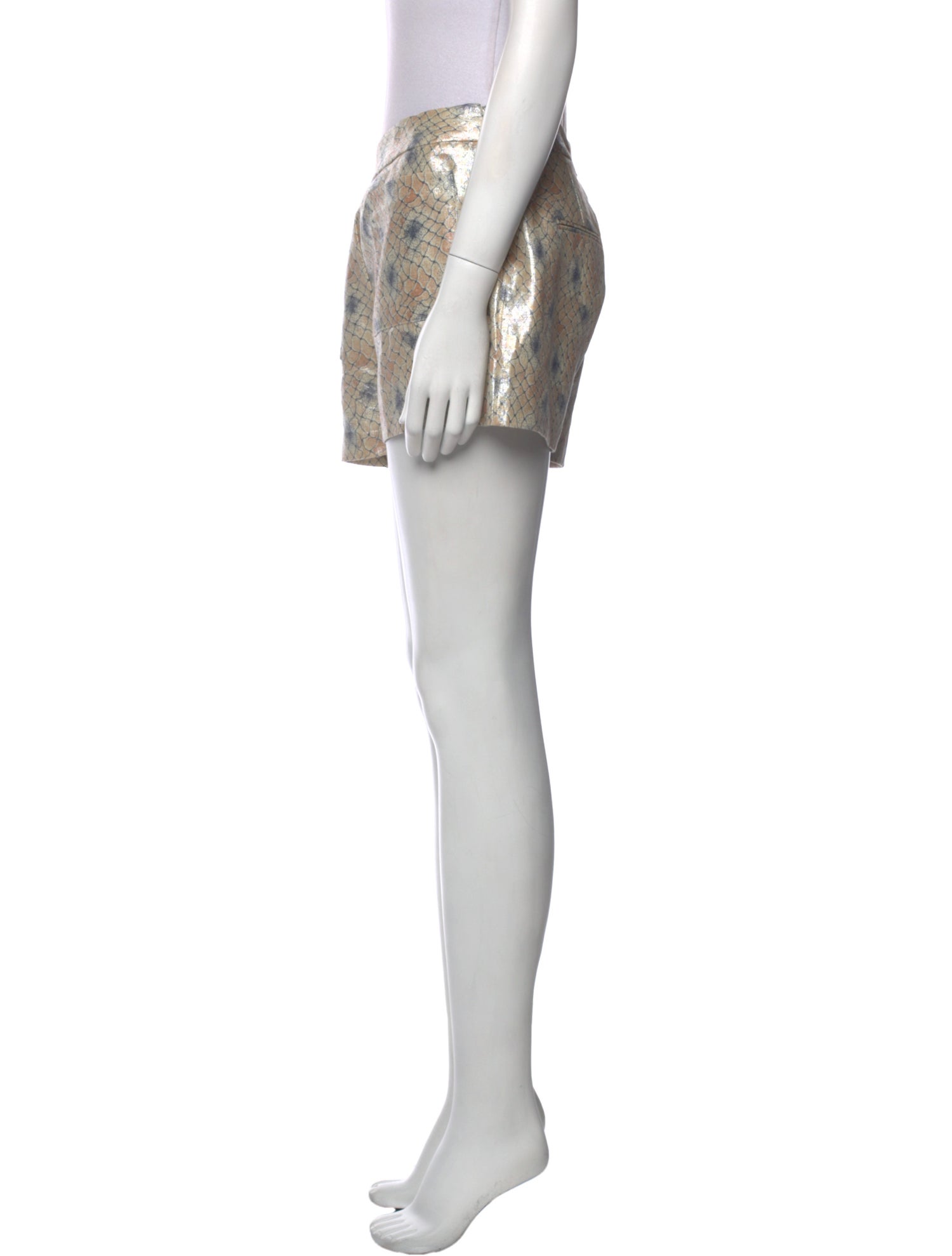 Suno Animal Print Mini Shorts