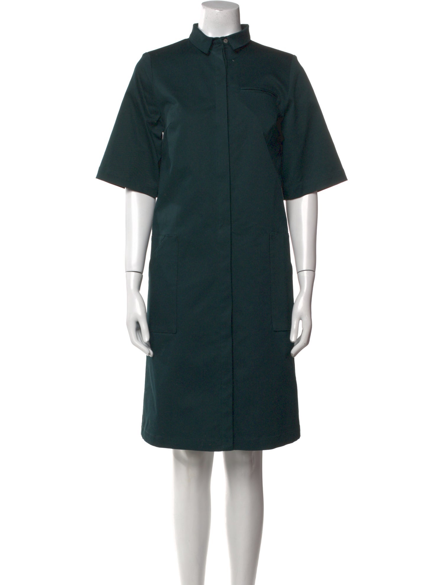 Suno Mock Neck Knee-Length Dress