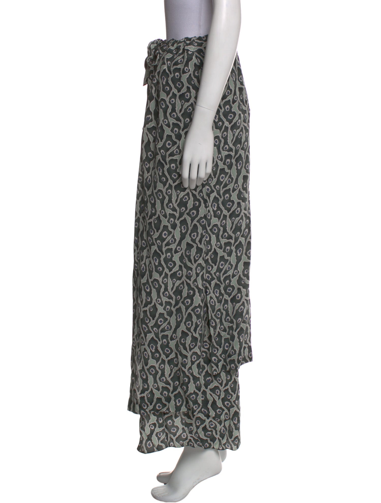 Suno Printed Long Skirt