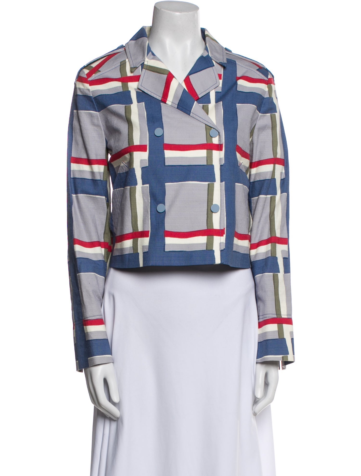 Suno Plaid Print Jacket