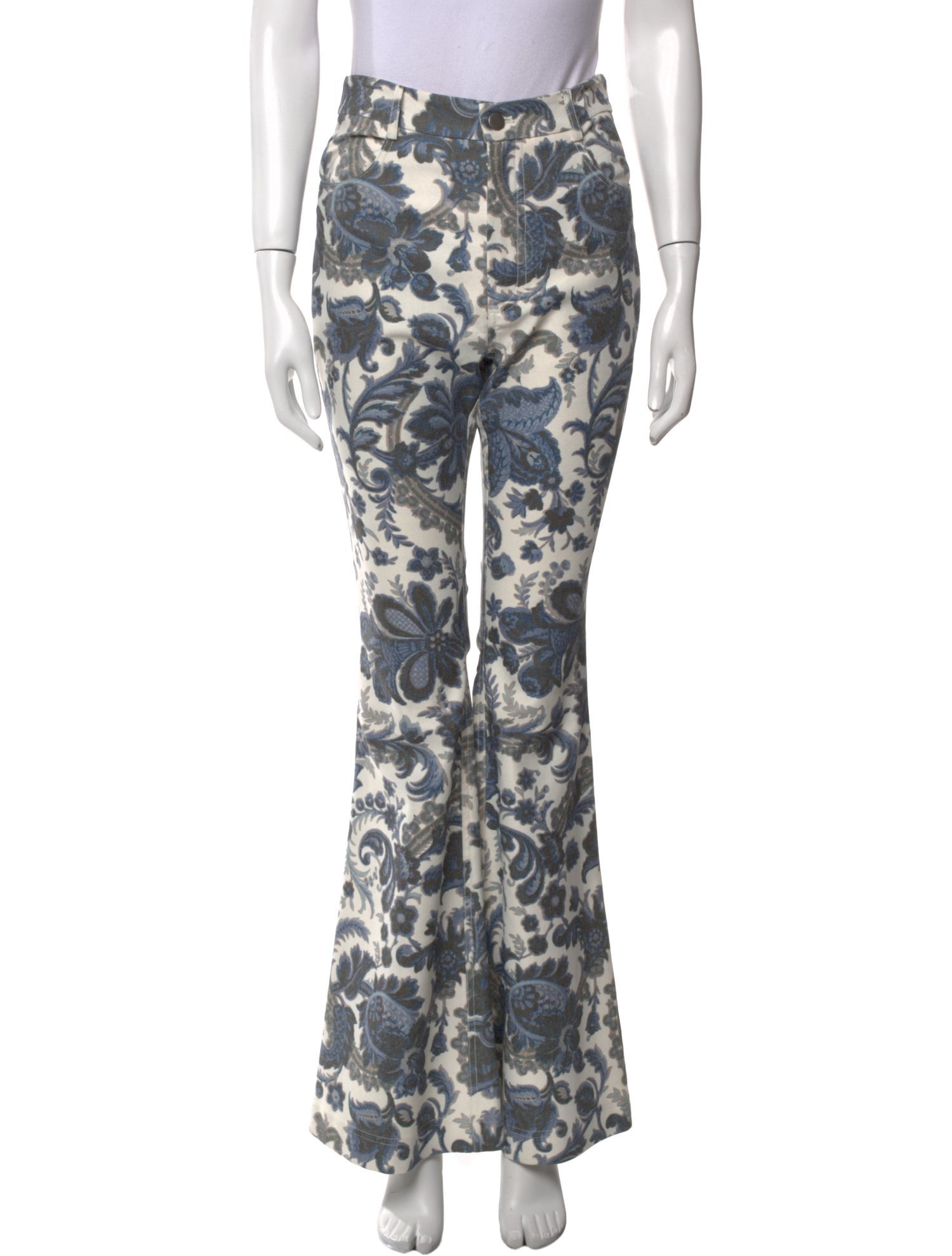 Suno Floral Print Flared Pants
