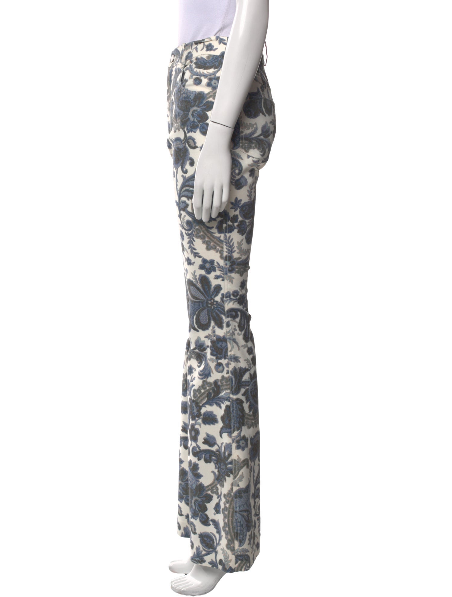 Suno Floral Print Flared Pants